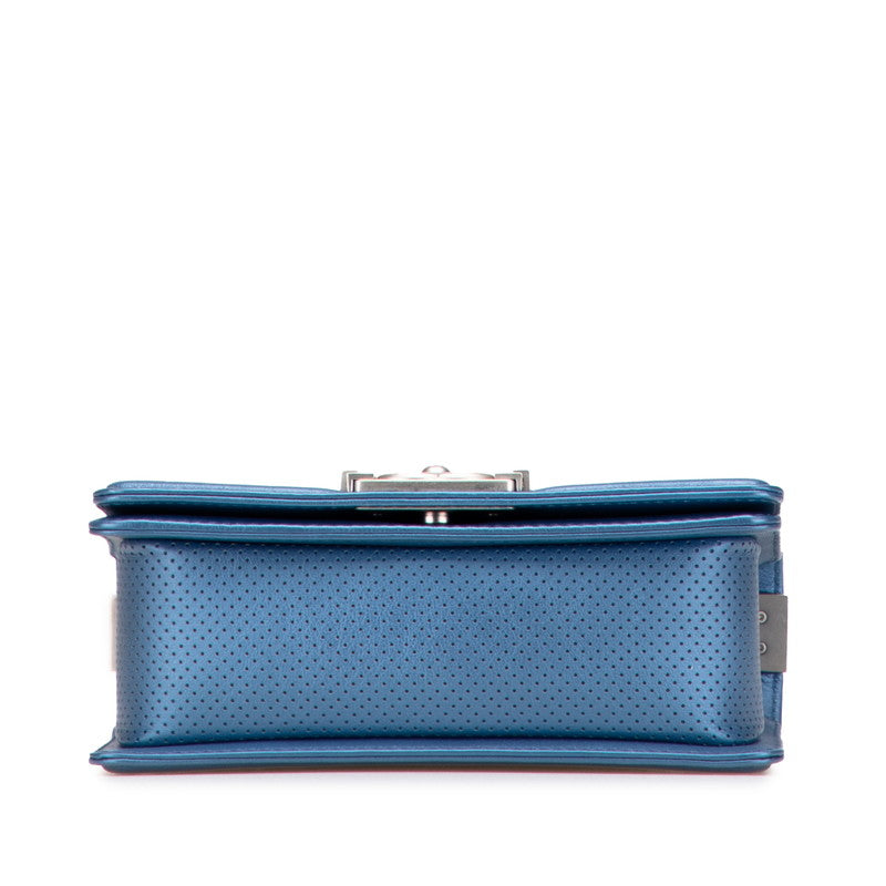 Chanel Boy Chanel Matelasse Punching Leather Shoulder Bag
