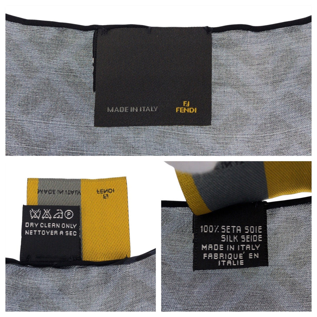 Fendi Silk Zucca Large Scarf