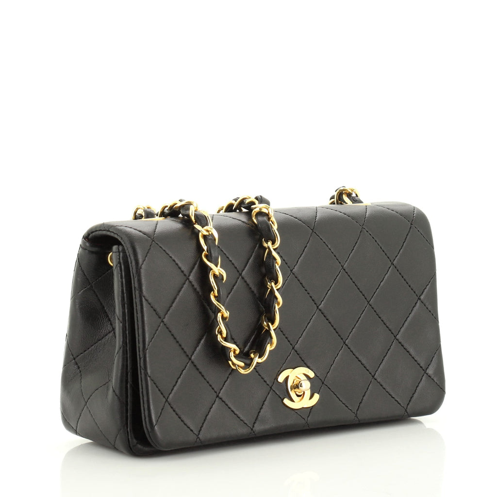 Vintage Full Flap Bag Quilted Lambskin Mini