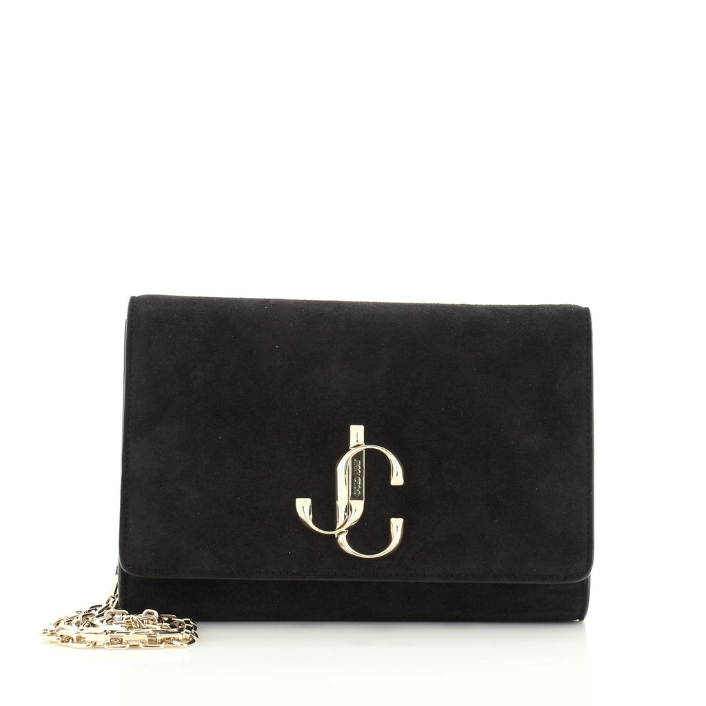 Varenne Chain Clutch Suede