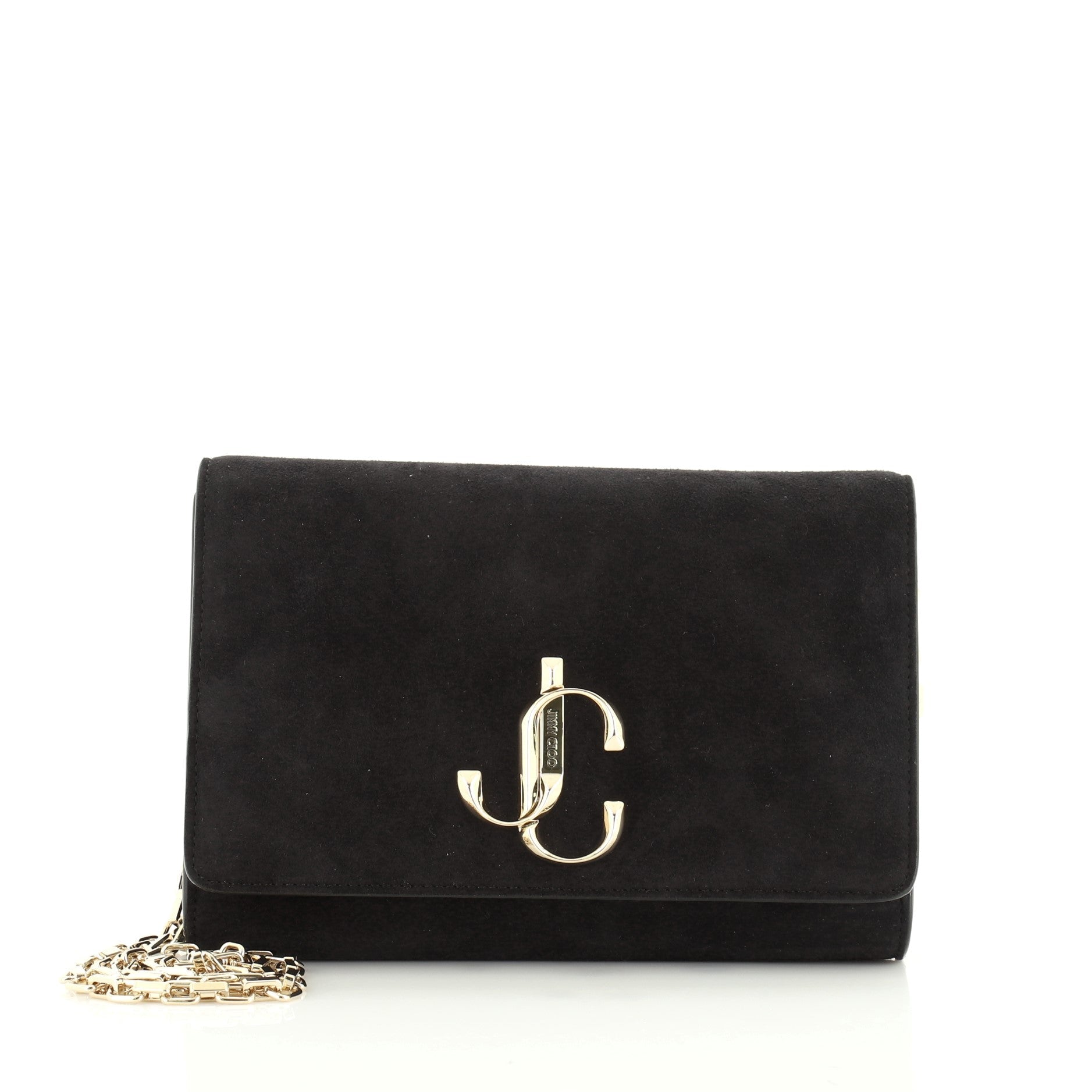 Varenne Chain Clutch Suede