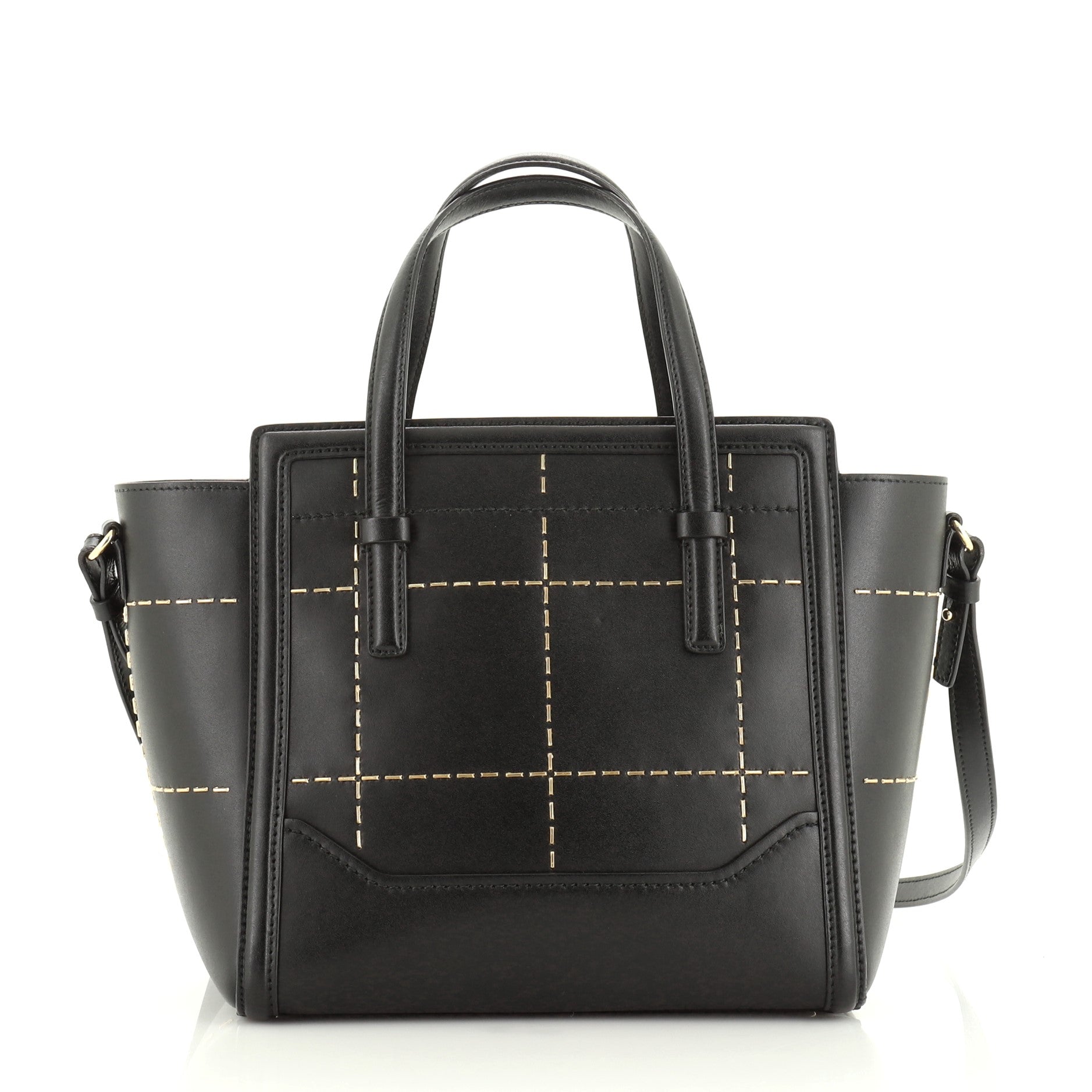 Amy Tote Stitched Leather Mini