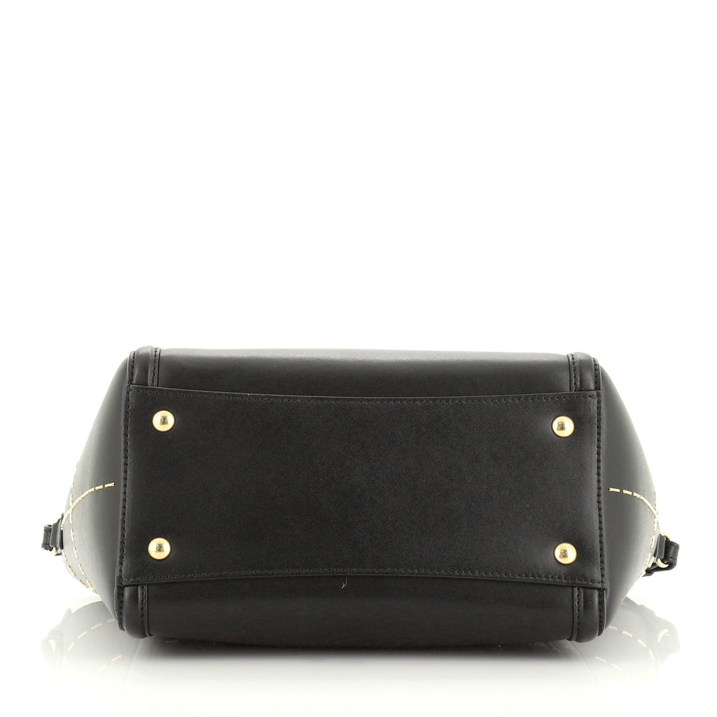Amy Tote Stitched Leather Mini