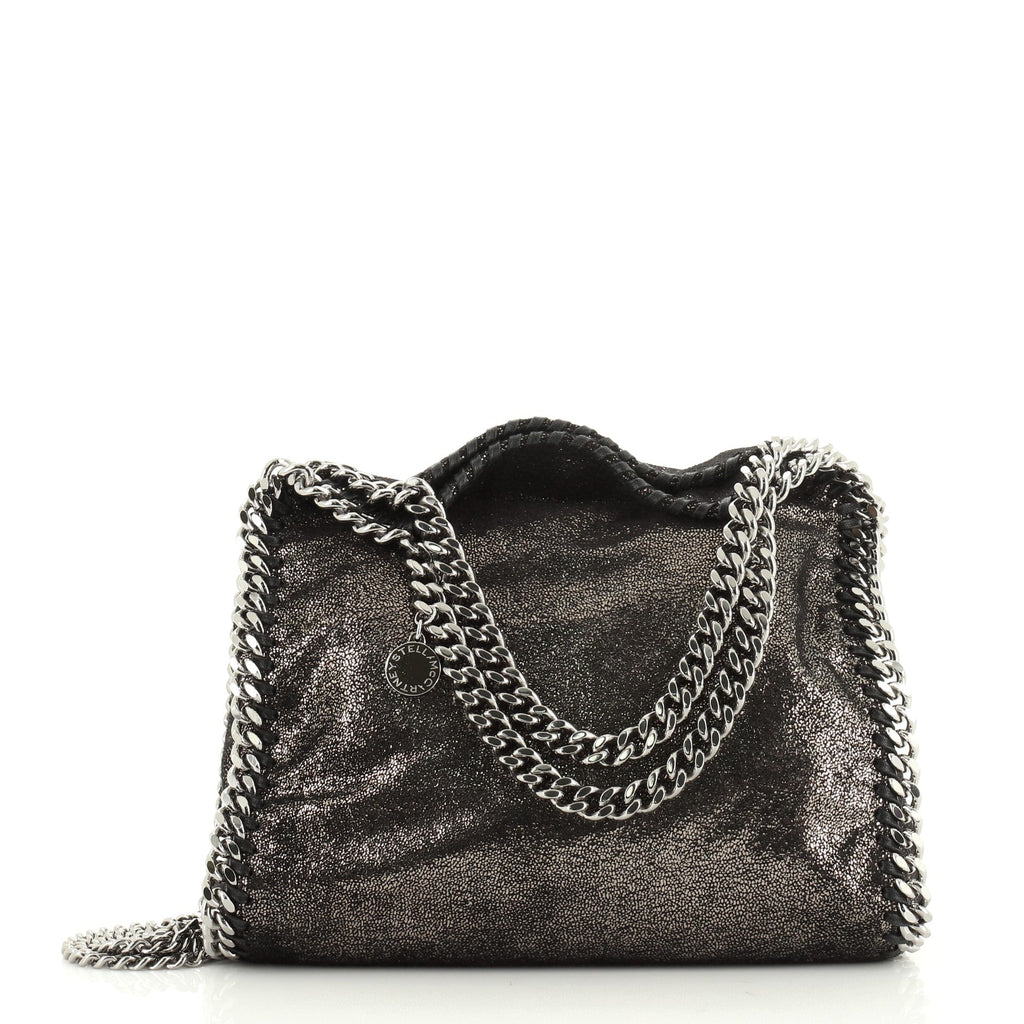 Falabella Fold Over Crossbody Bag Shaggy Deer Mini