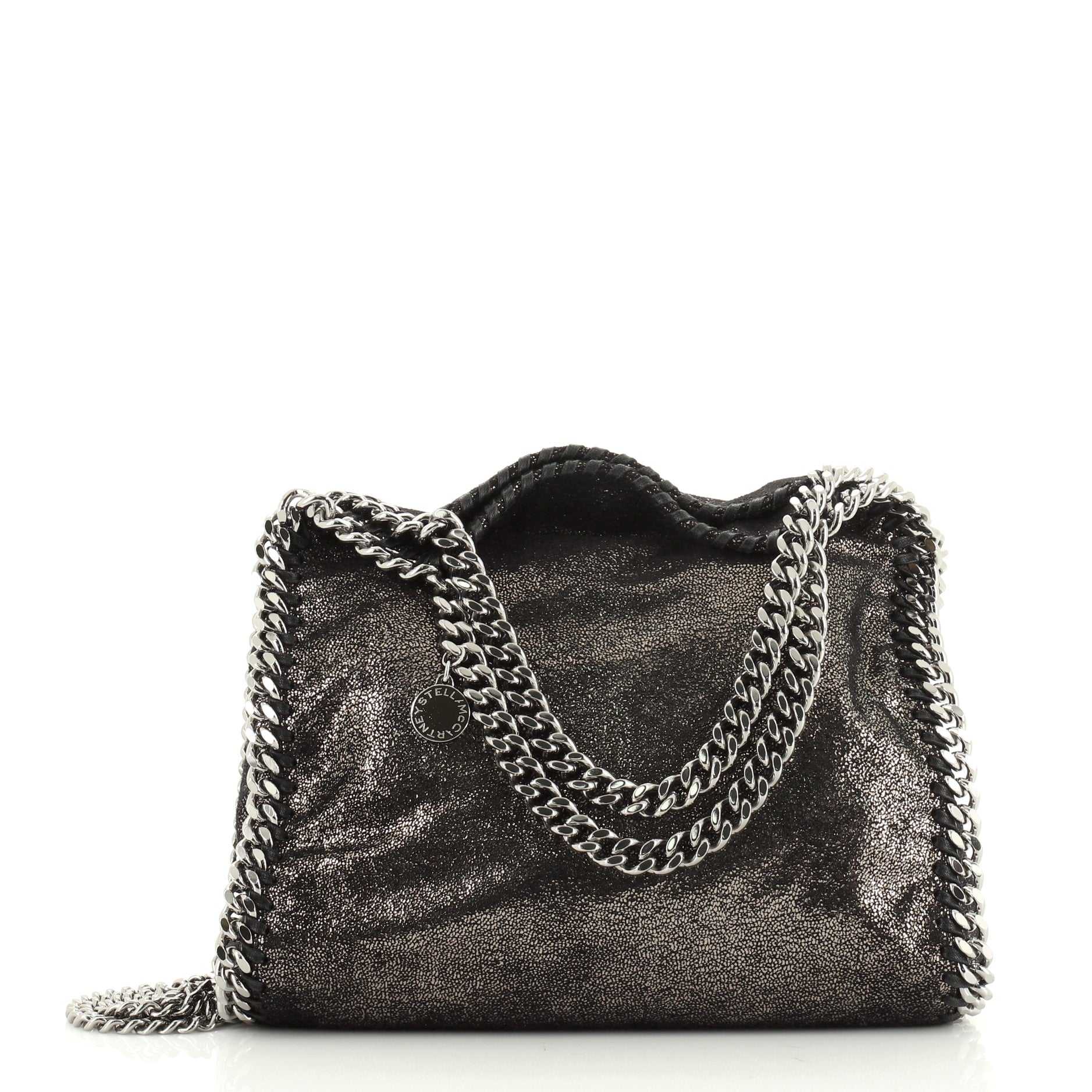 Falabella Fold Over Crossbody Bag Shaggy Deer Mini