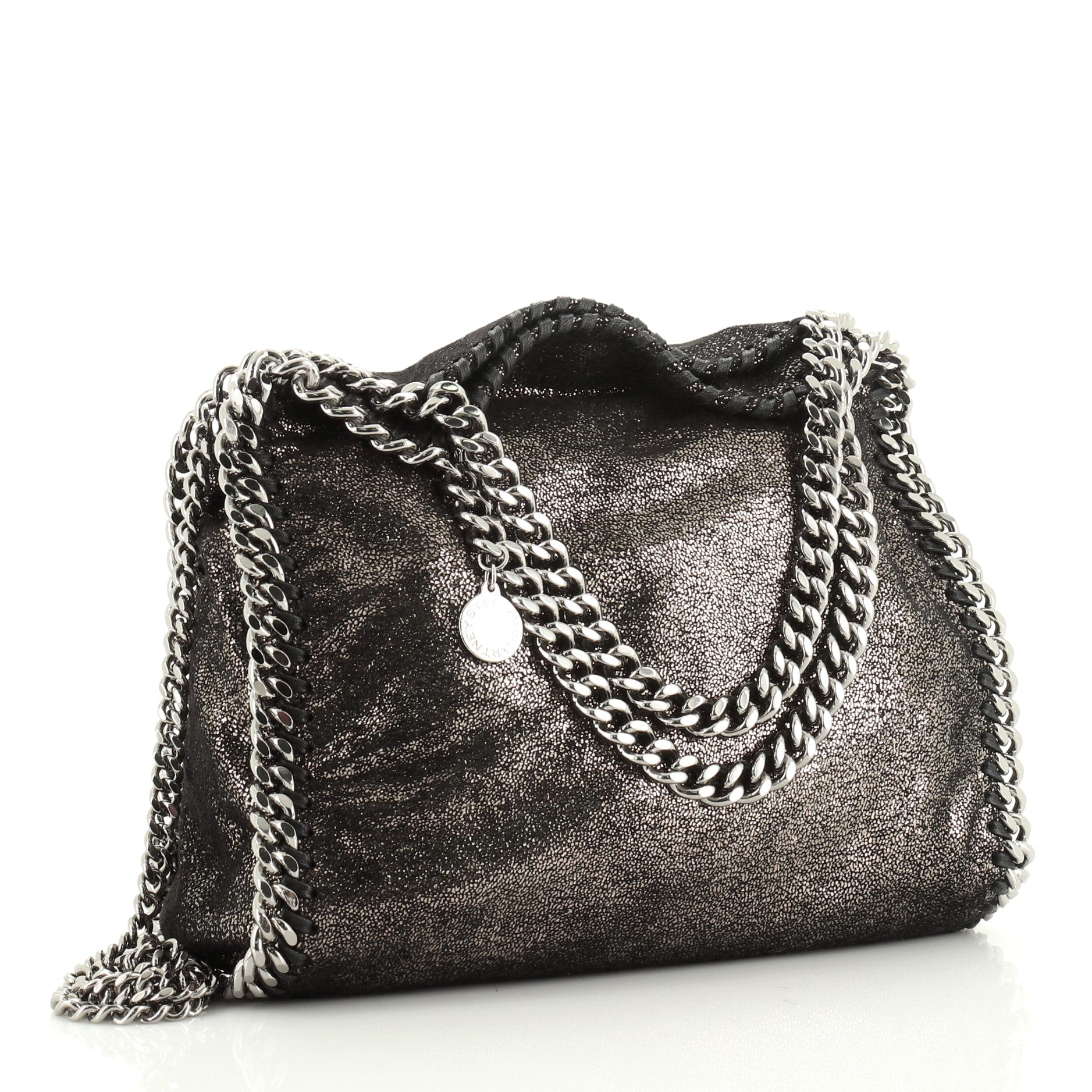 Falabella Fold Over Crossbody Bag Shaggy Deer Mini