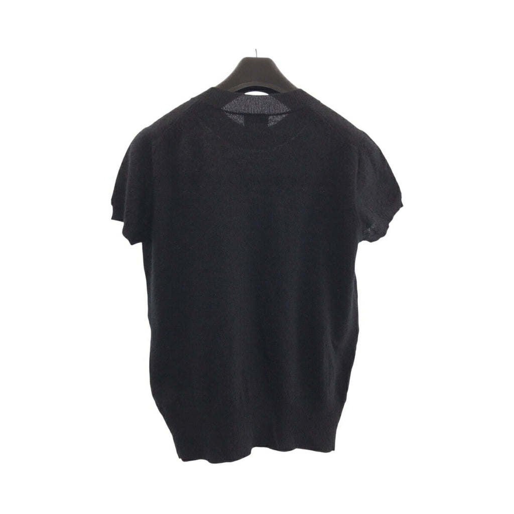 Chanel Coco Mark Pearl Cashmere Knit Top