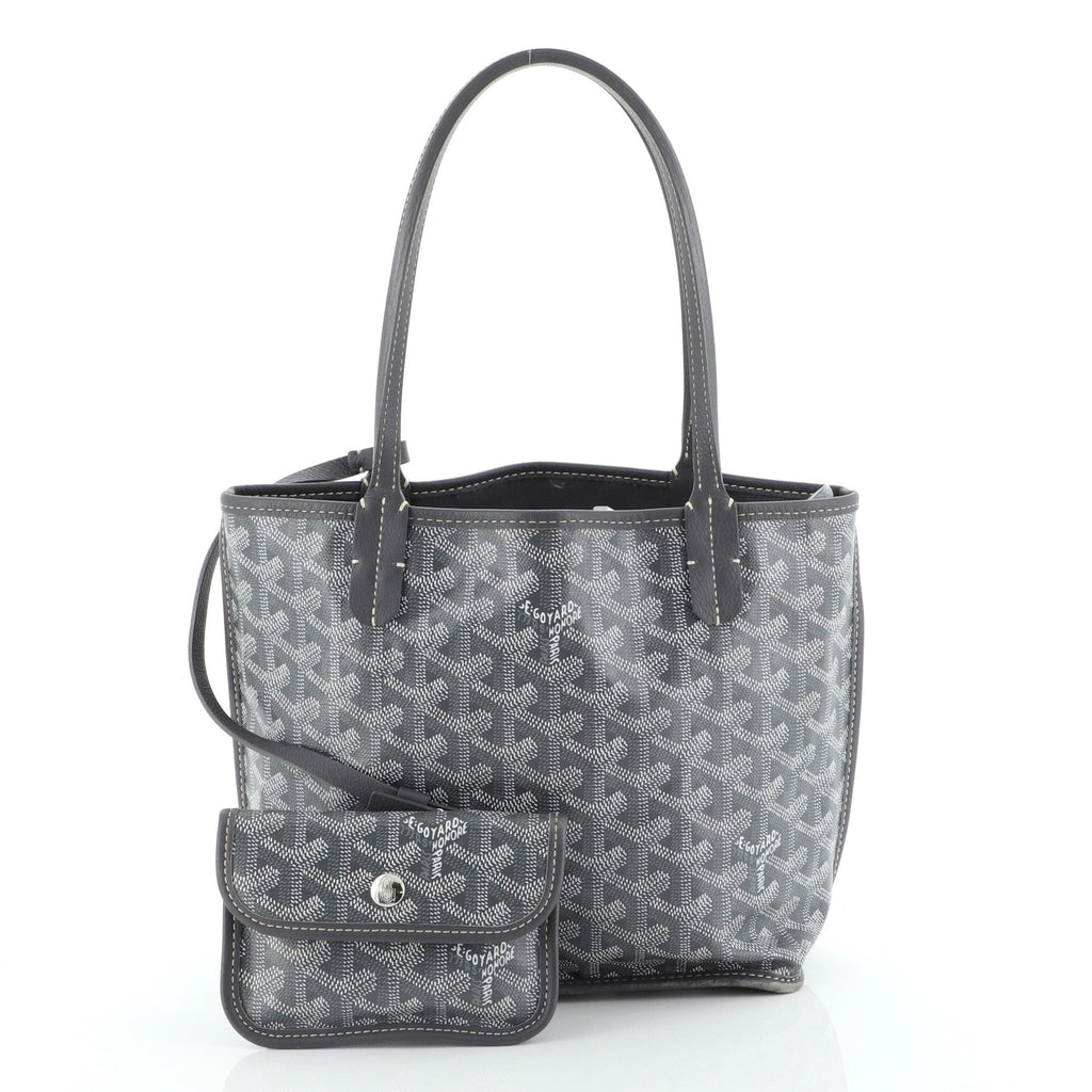 Anjou Reversible Tote Coated Canvas Mini