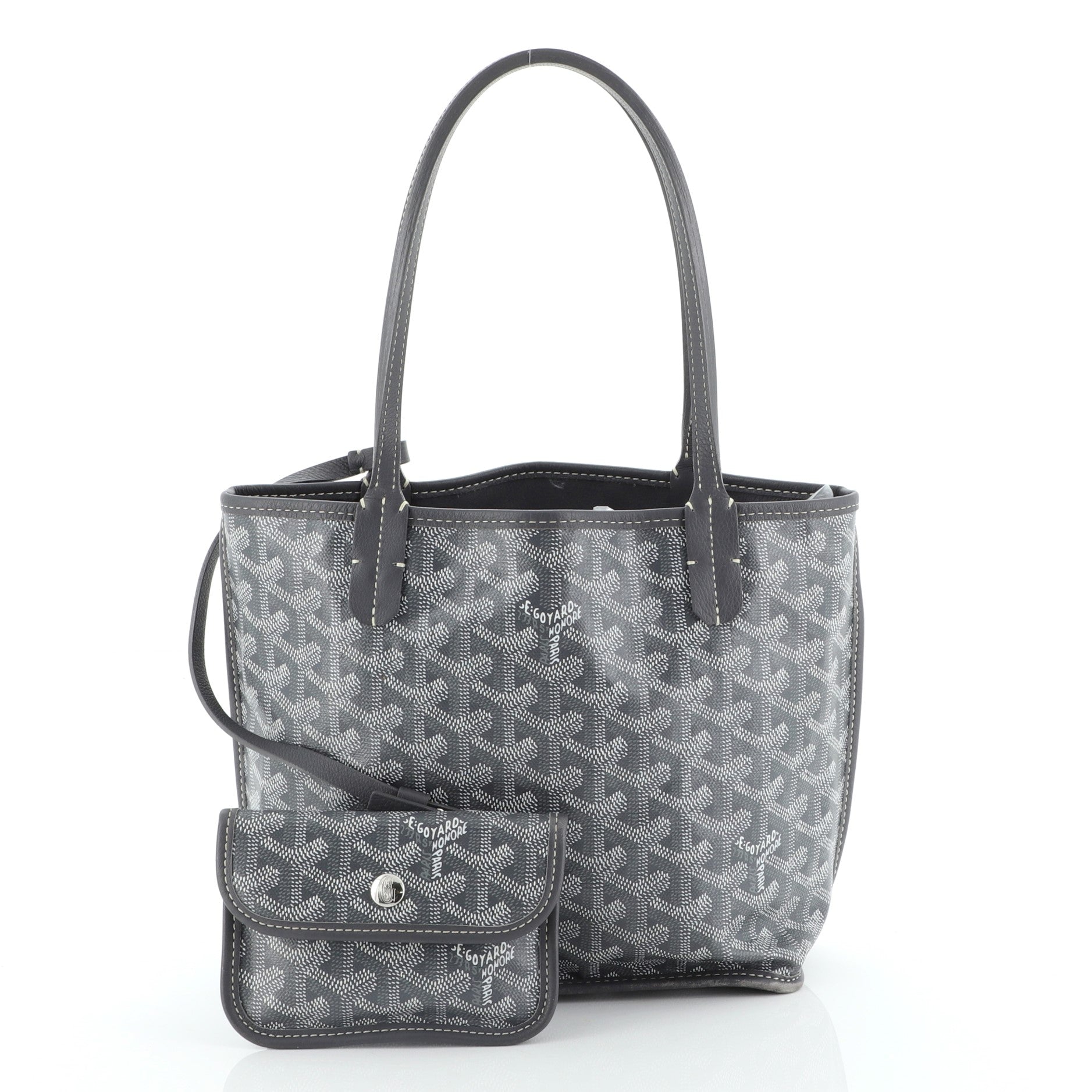 Anjou Reversible Tote Coated Canvas Mini