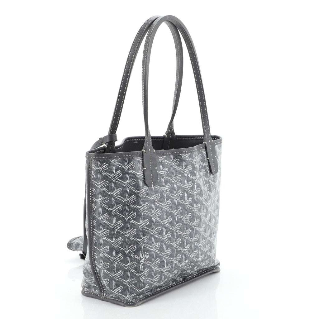 Anjou Reversible Tote Coated Canvas Mini