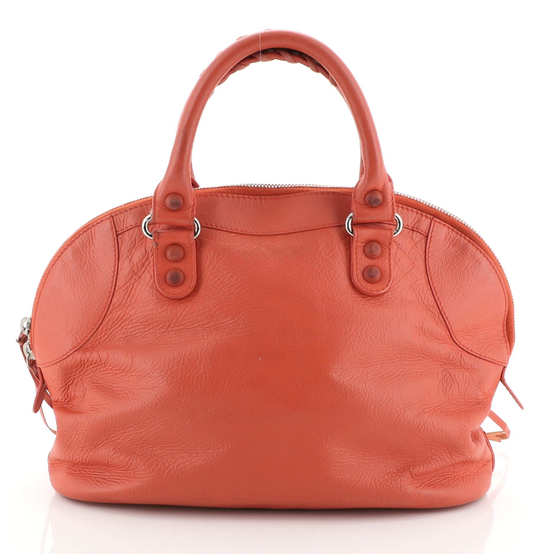Convertible Bowling Bag Classic Studs Leather Mini
