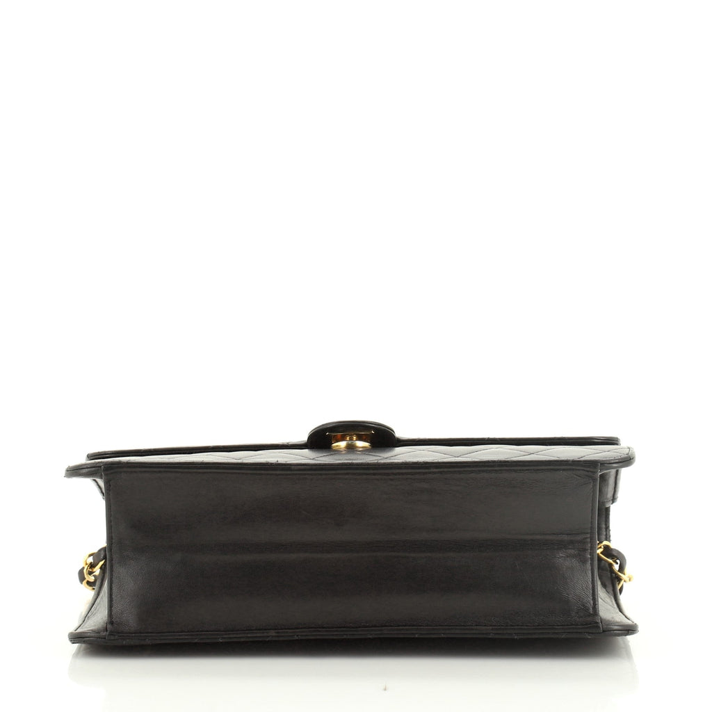 Vintage Clutch with Chain Quilted Leather Medium
