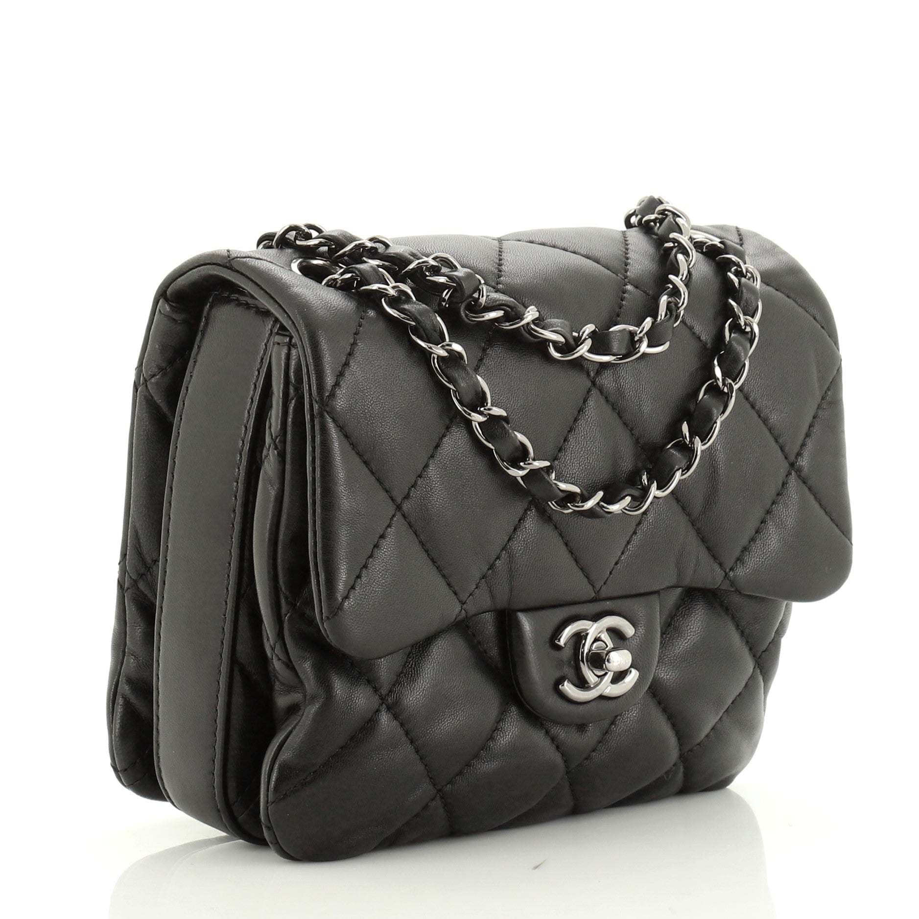 3 Accordion Flap Bag Quilted Lambskin Mini