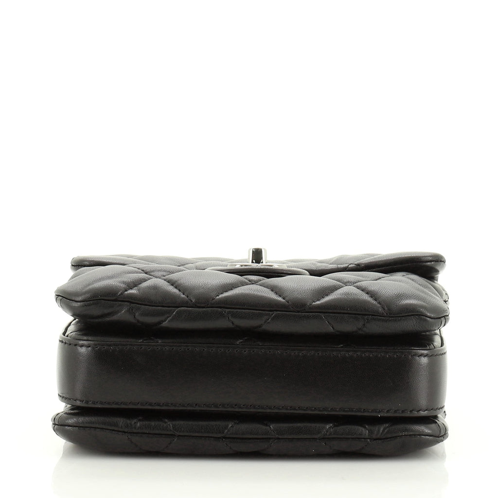 3 Accordion Flap Bag Quilted Lambskin Mini