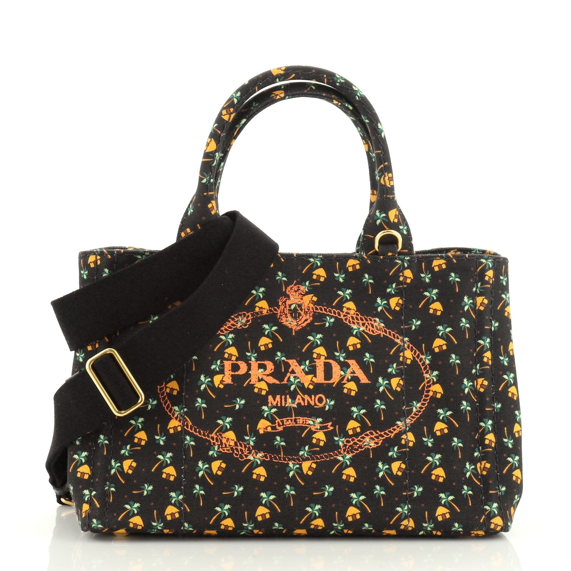 Canapa Convertible Tote Printed Canvas Mini