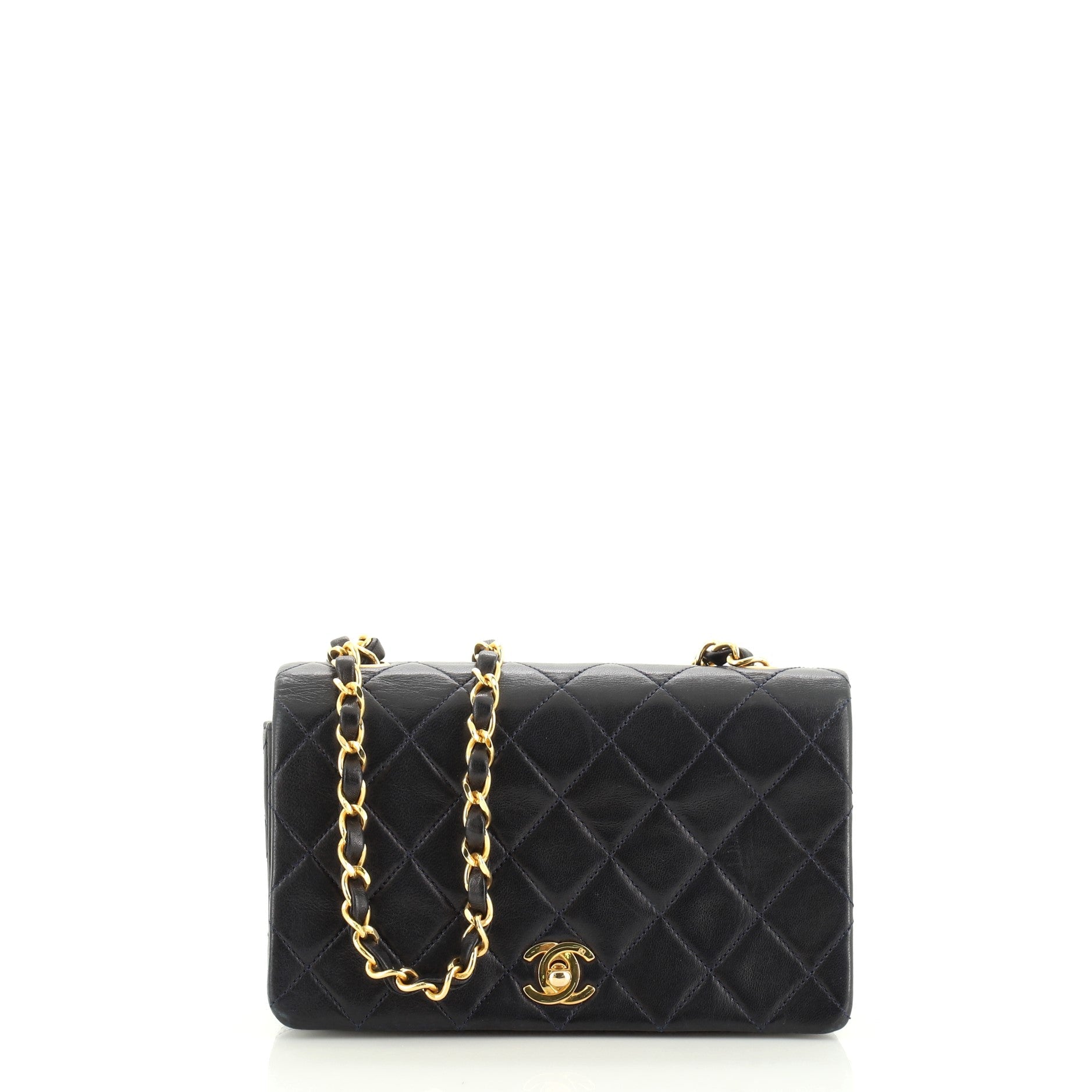 Vintage Full Flap Bag Quilted Lambskin Mini