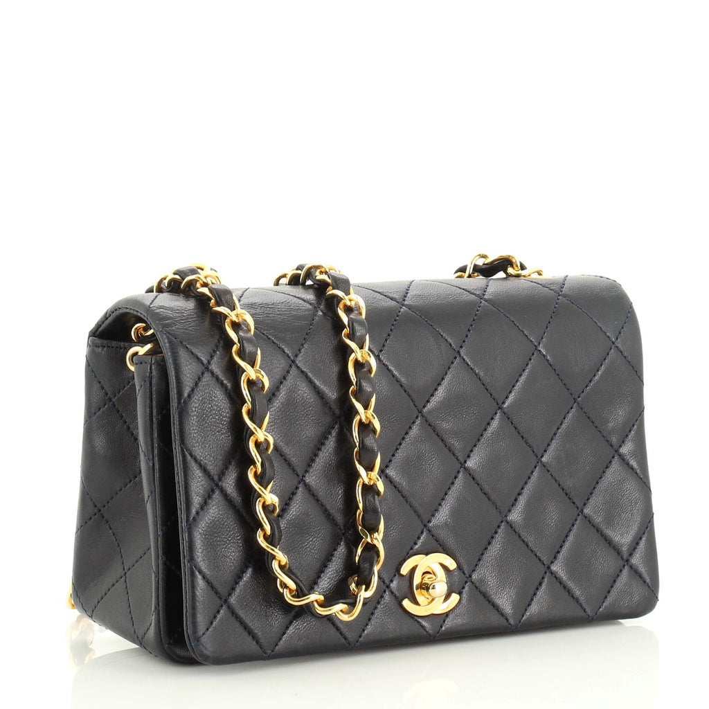 Vintage Full Flap Bag Quilted Lambskin Mini