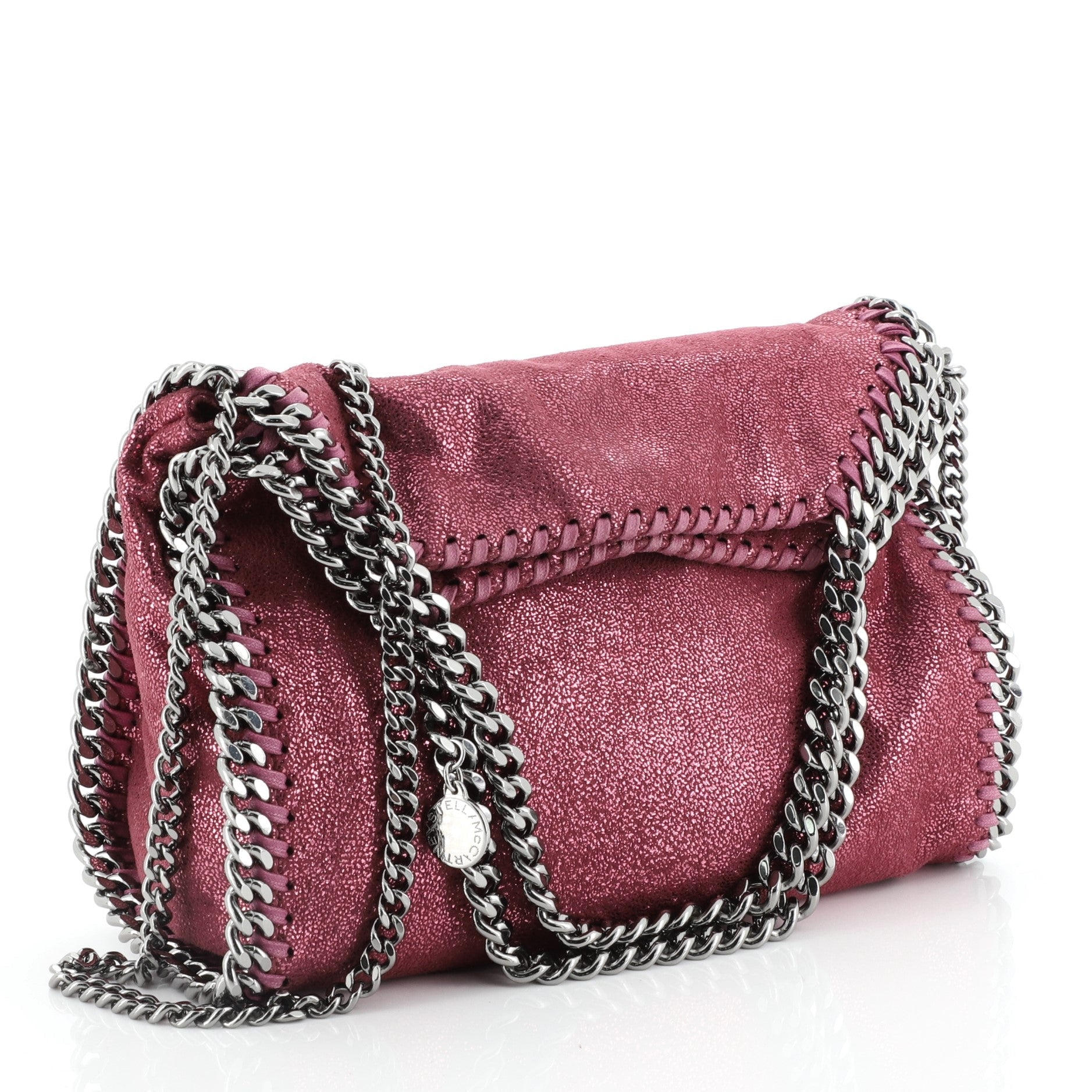 Falabella Fold Over Crossbody Bag Shaggy Deer Mini