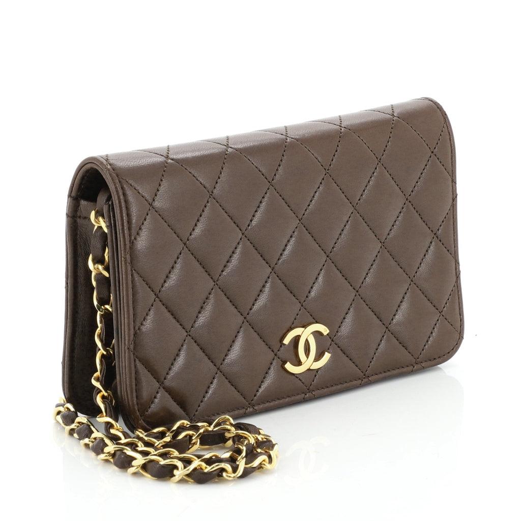 Vintage Full Flap Bag Quilted Lambskin Mini