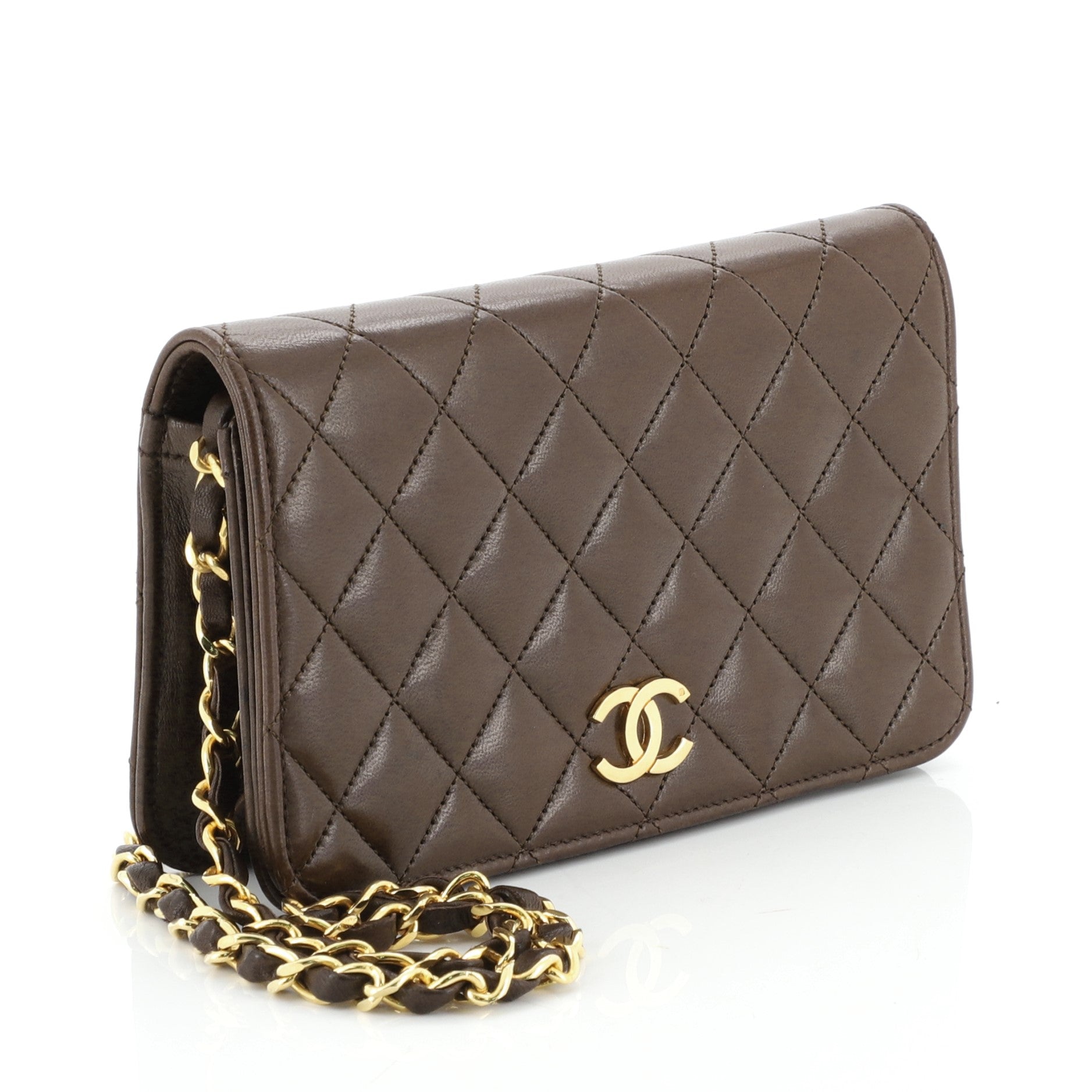 Vintage Full Flap Bag Quilted Lambskin Mini