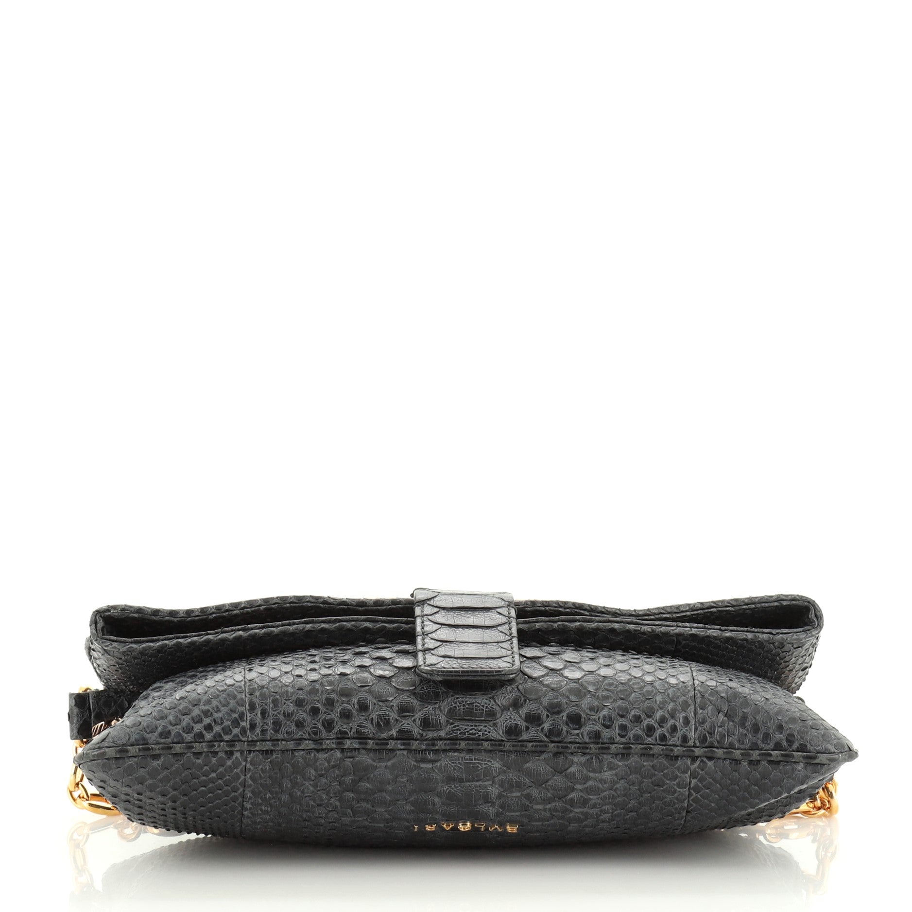 Leoni Chain Clutch Python