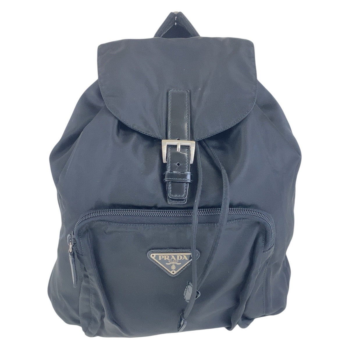Prada Tessuto Triangle Logo Plate Nylon Backpack 501772