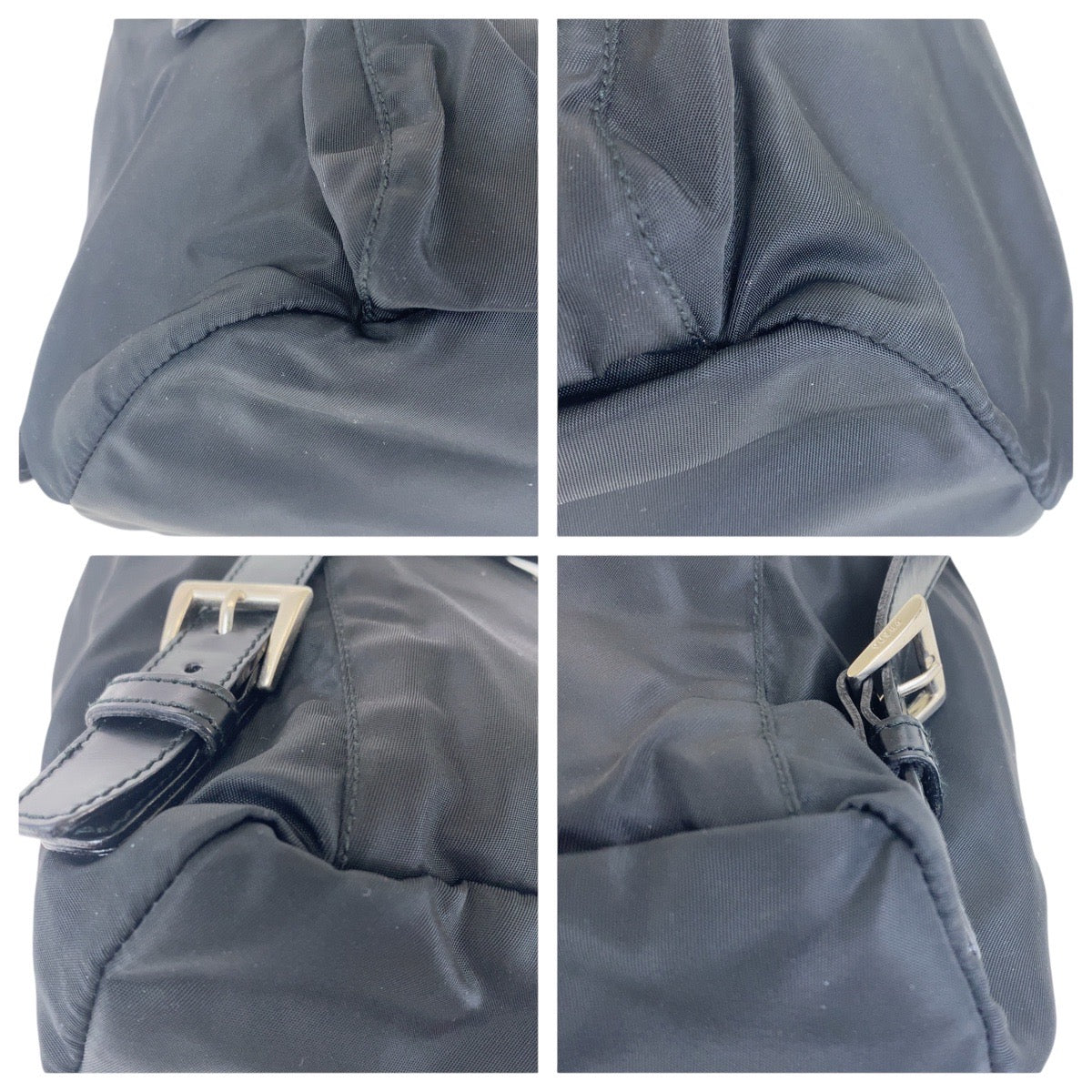 Prada Tessuto Triangle Logo Plate Nylon Backpack 501772