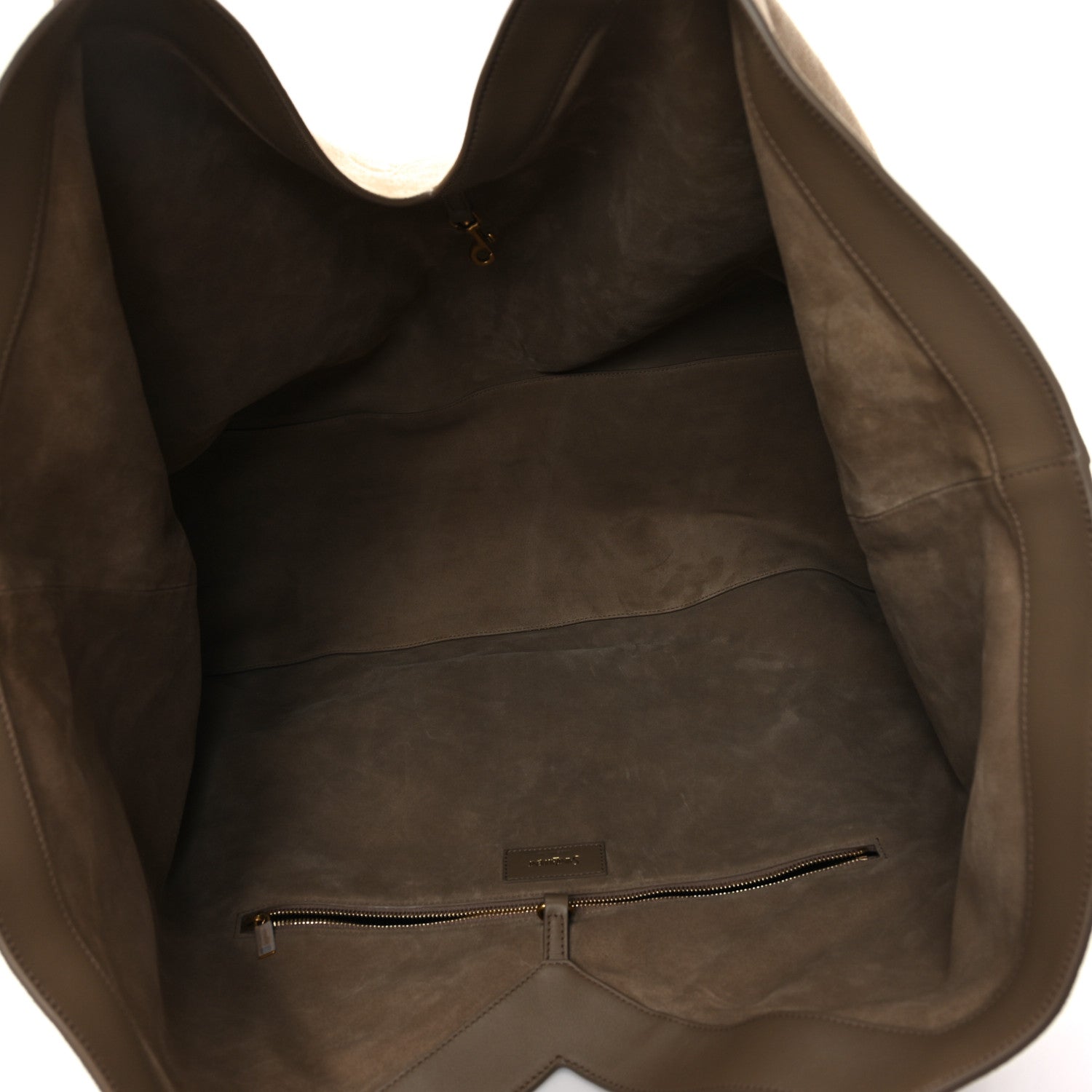 Suede Y Maxi Tote Dry Grain