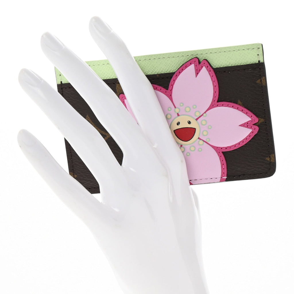 LV X TM Monogram Cherry Blossom  Holder Sakura Brown