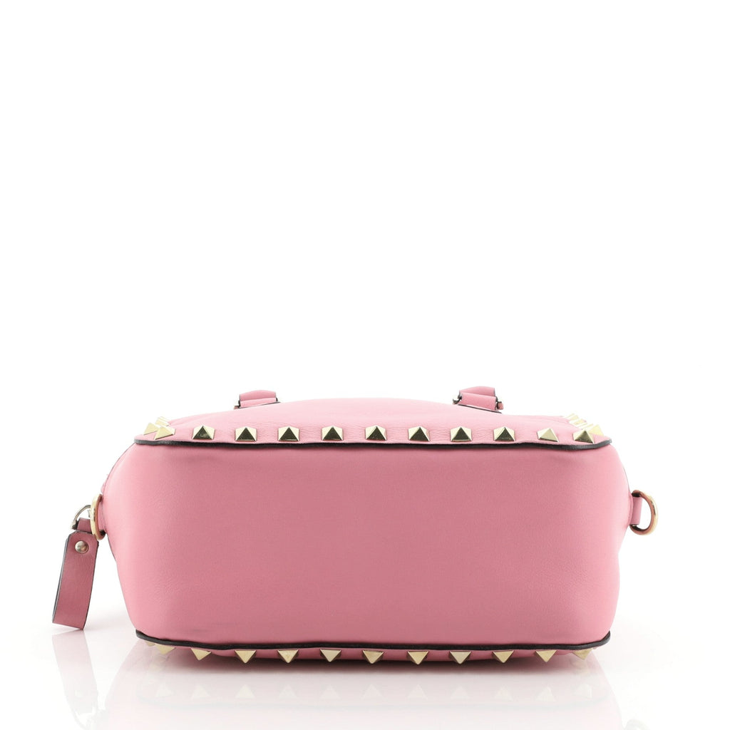 Rockstud Convertible Zip Satchel Leather Mini