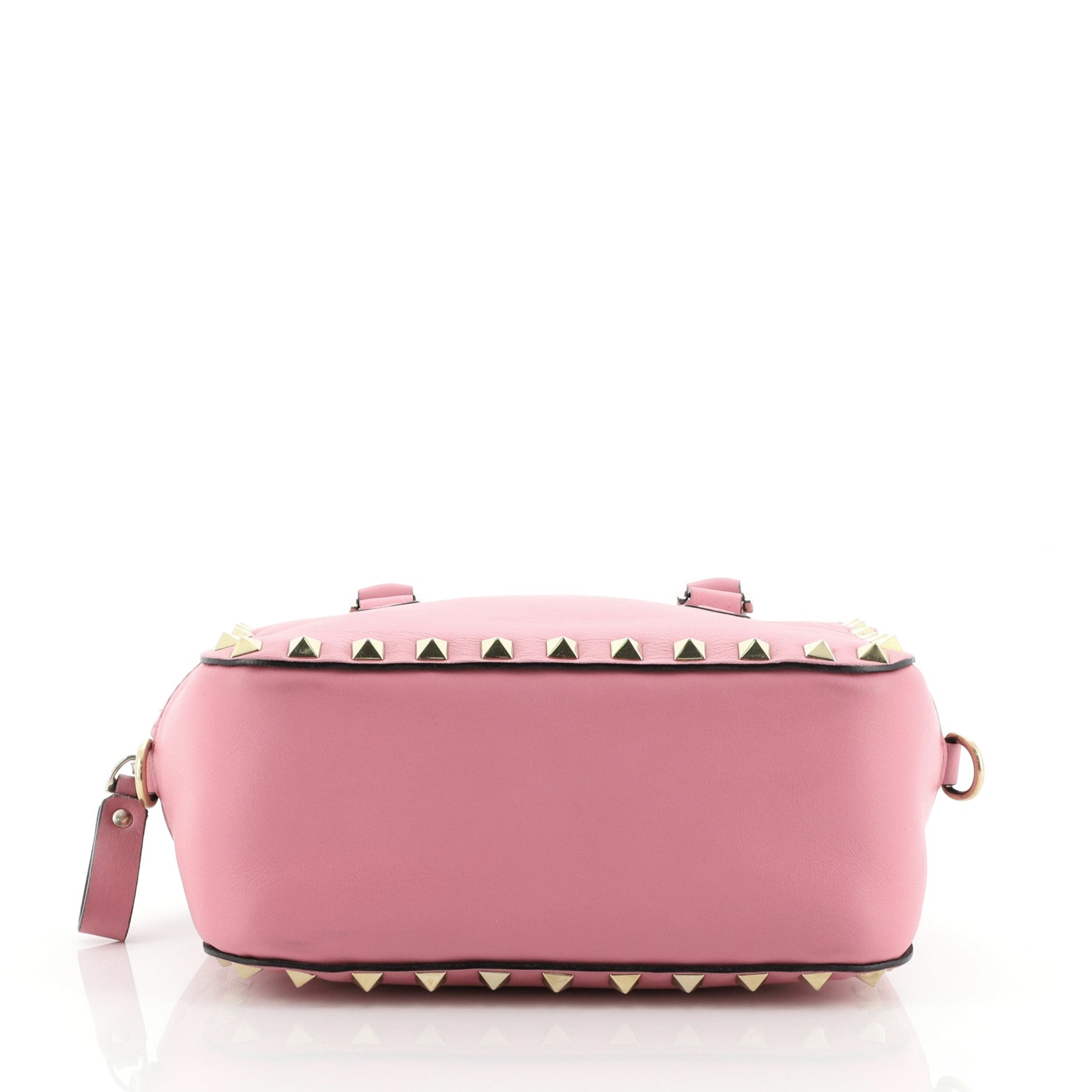 Rockstud Convertible Zip Satchel Leather Mini
