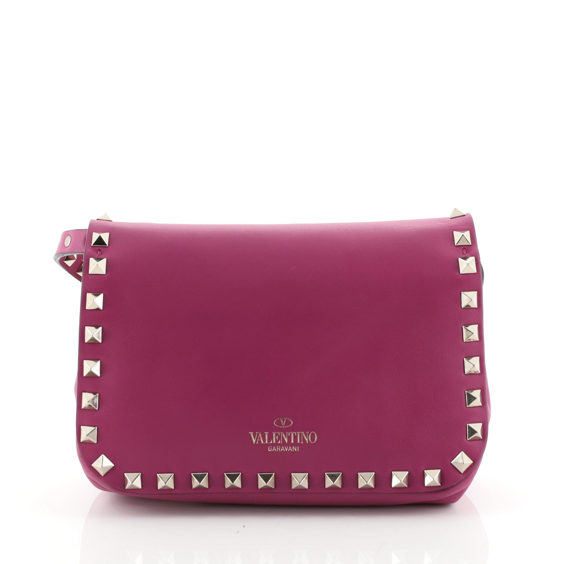 Rockstud Flip Lock Flap Bag Leather Mini