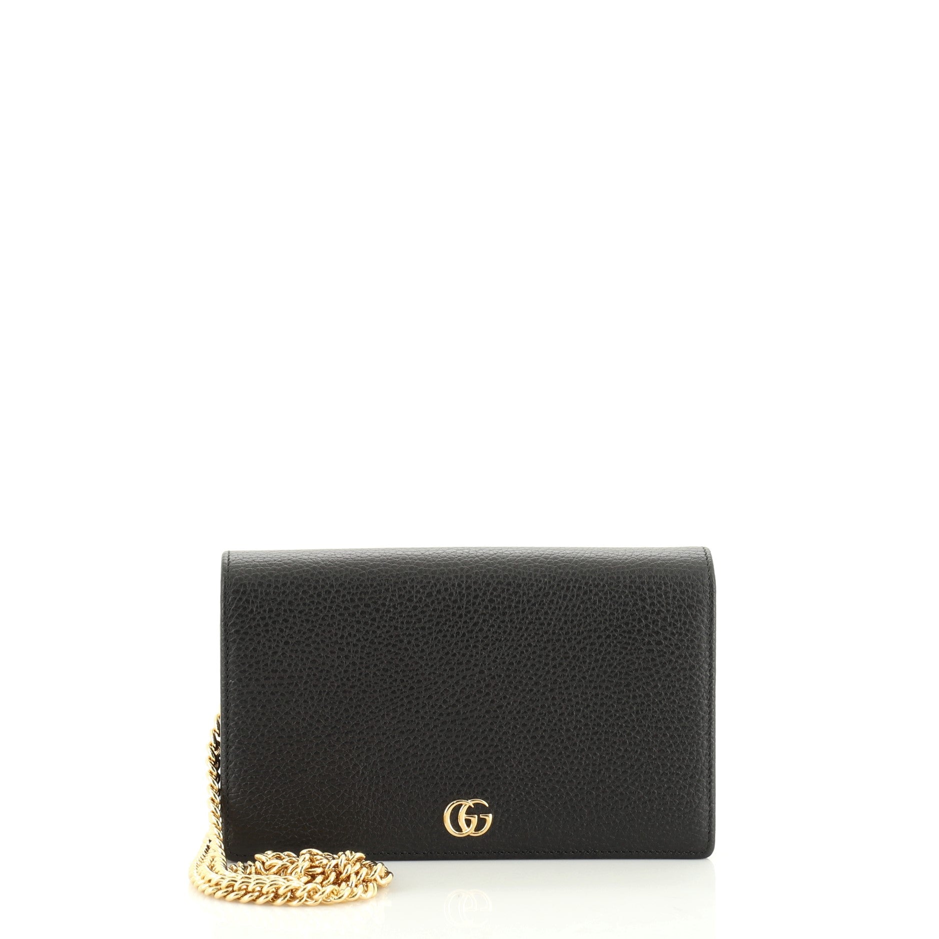 Petite GG Marmont Chain Wallet Leather Mini