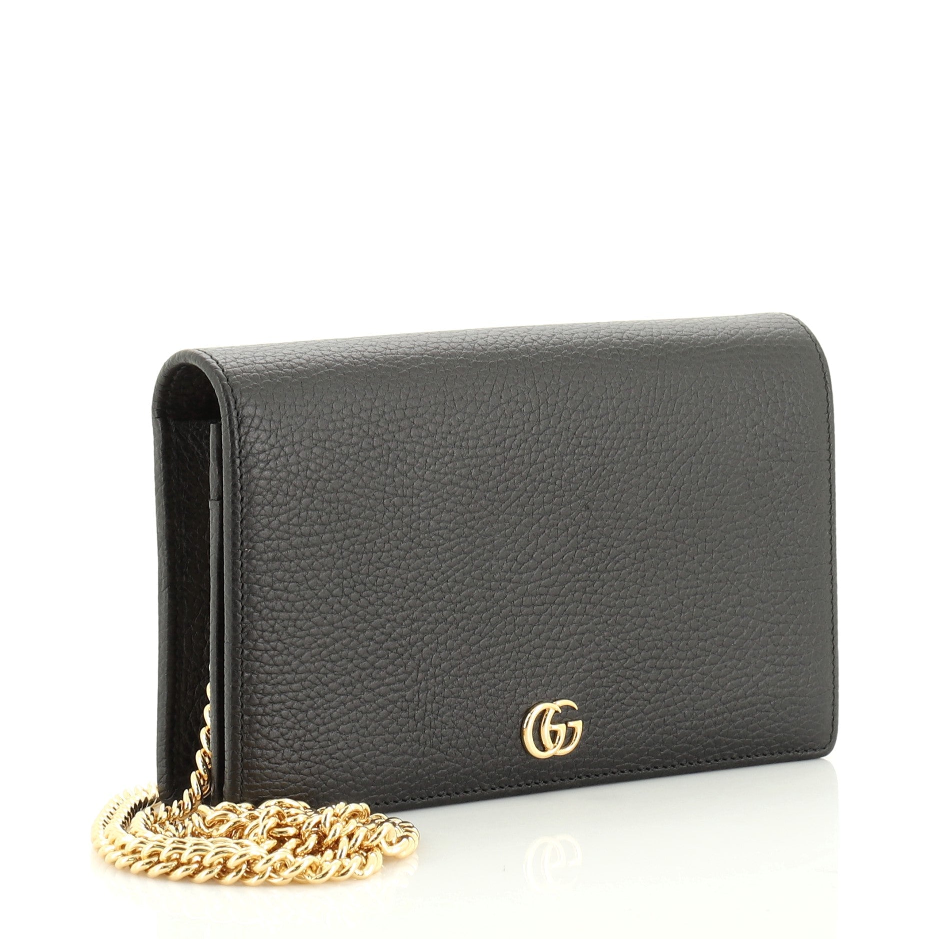 Petite GG Marmont Chain Wallet Leather Mini