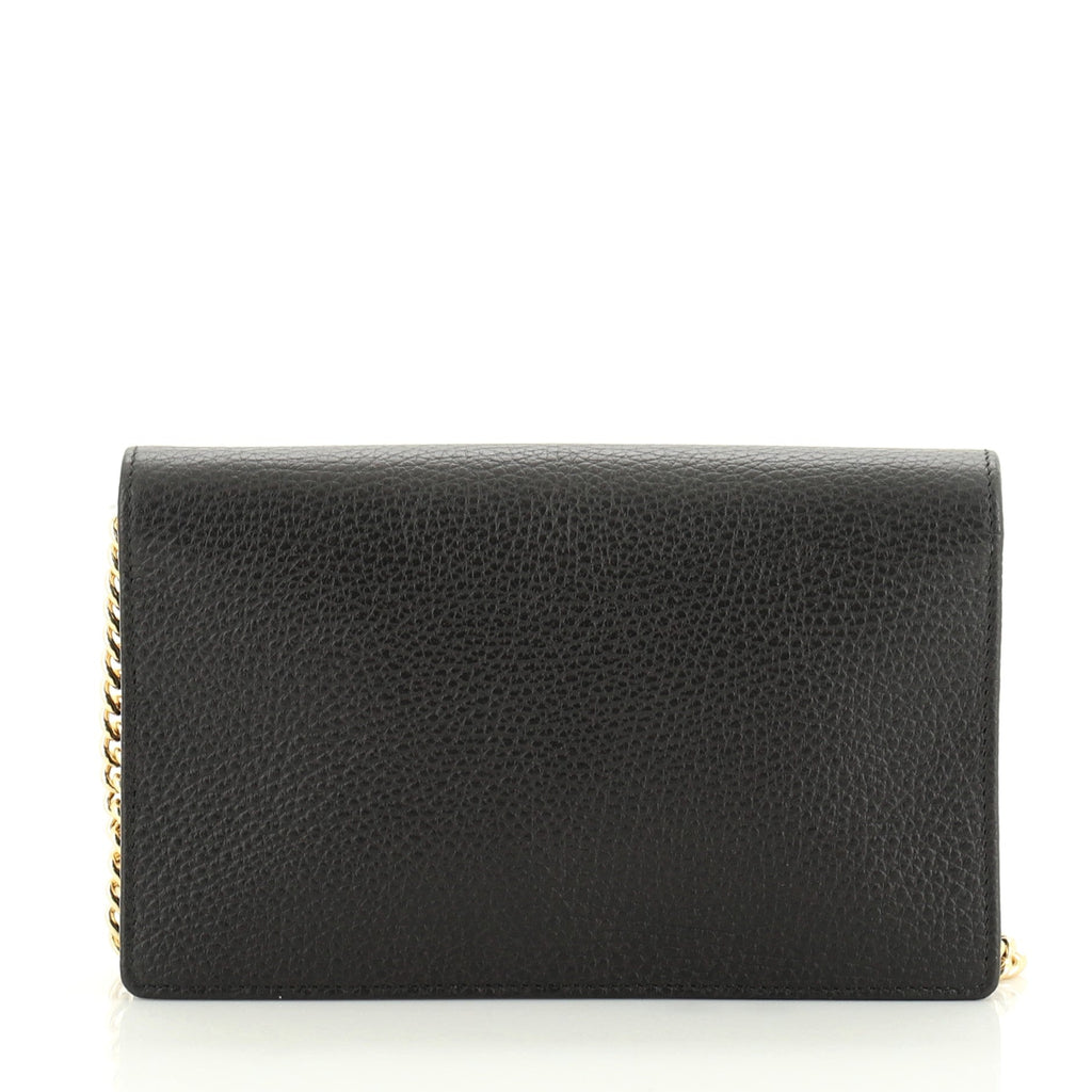 Petite GG Marmont Chain Wallet Leather Mini