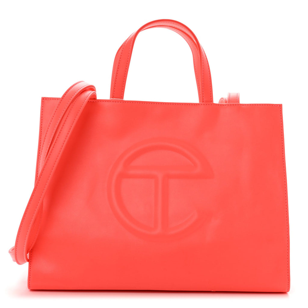 Vegan Leather Medium Shopping Bag Hazard