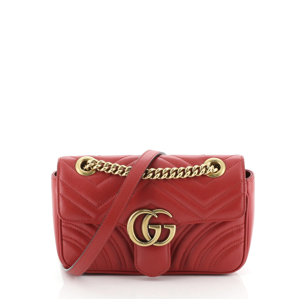 GG Marmont Flap Bag Matelasse Leather Mini