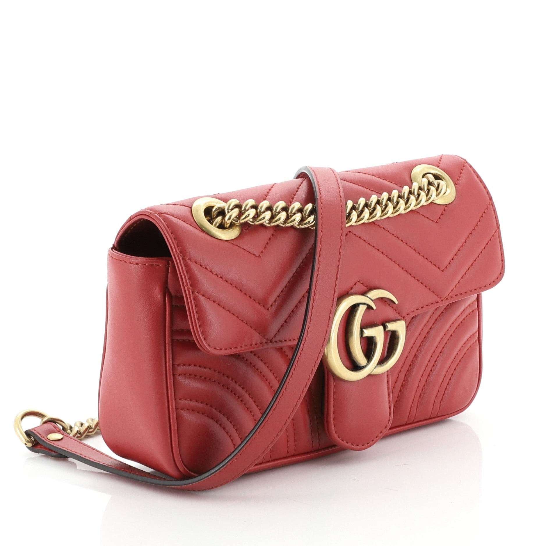 GG Marmont Flap Bag Matelasse Leather Mini