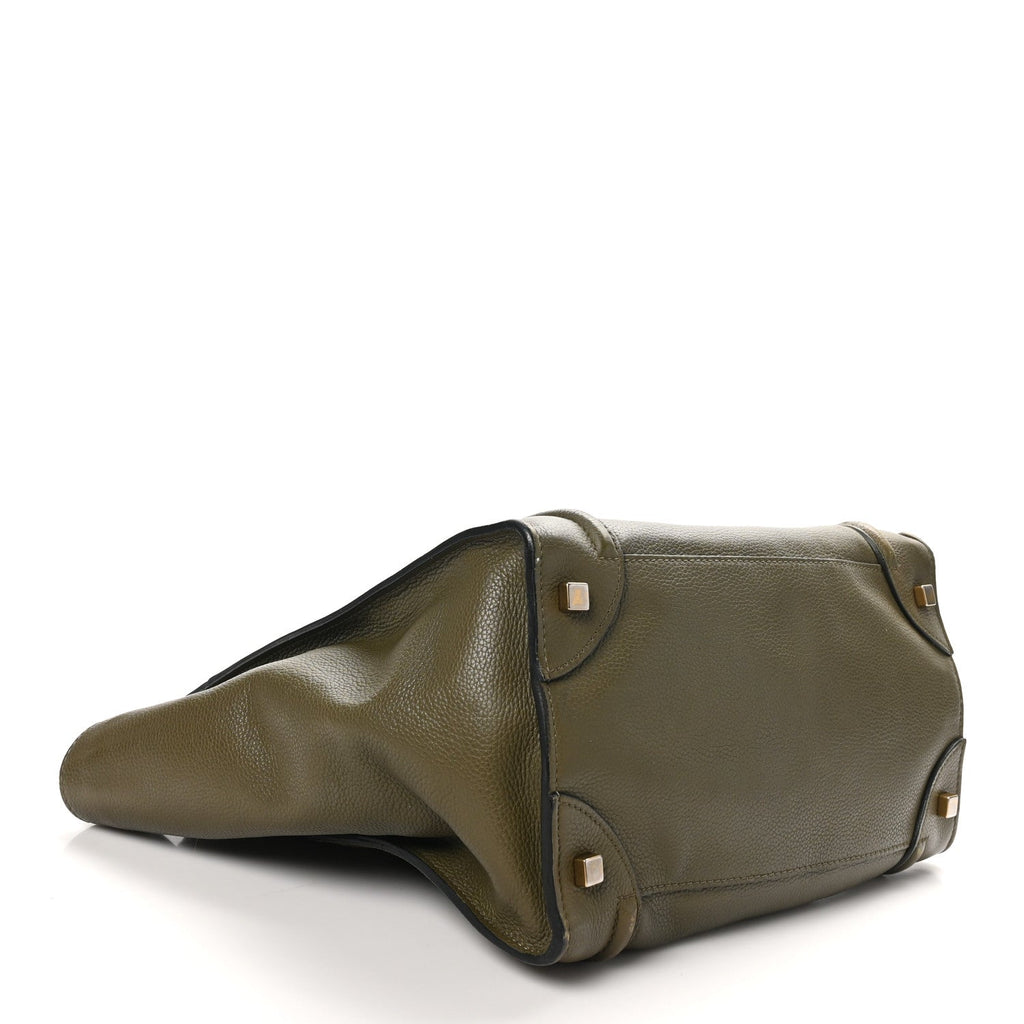 Drummed Calfskin Mini Luggage Souris