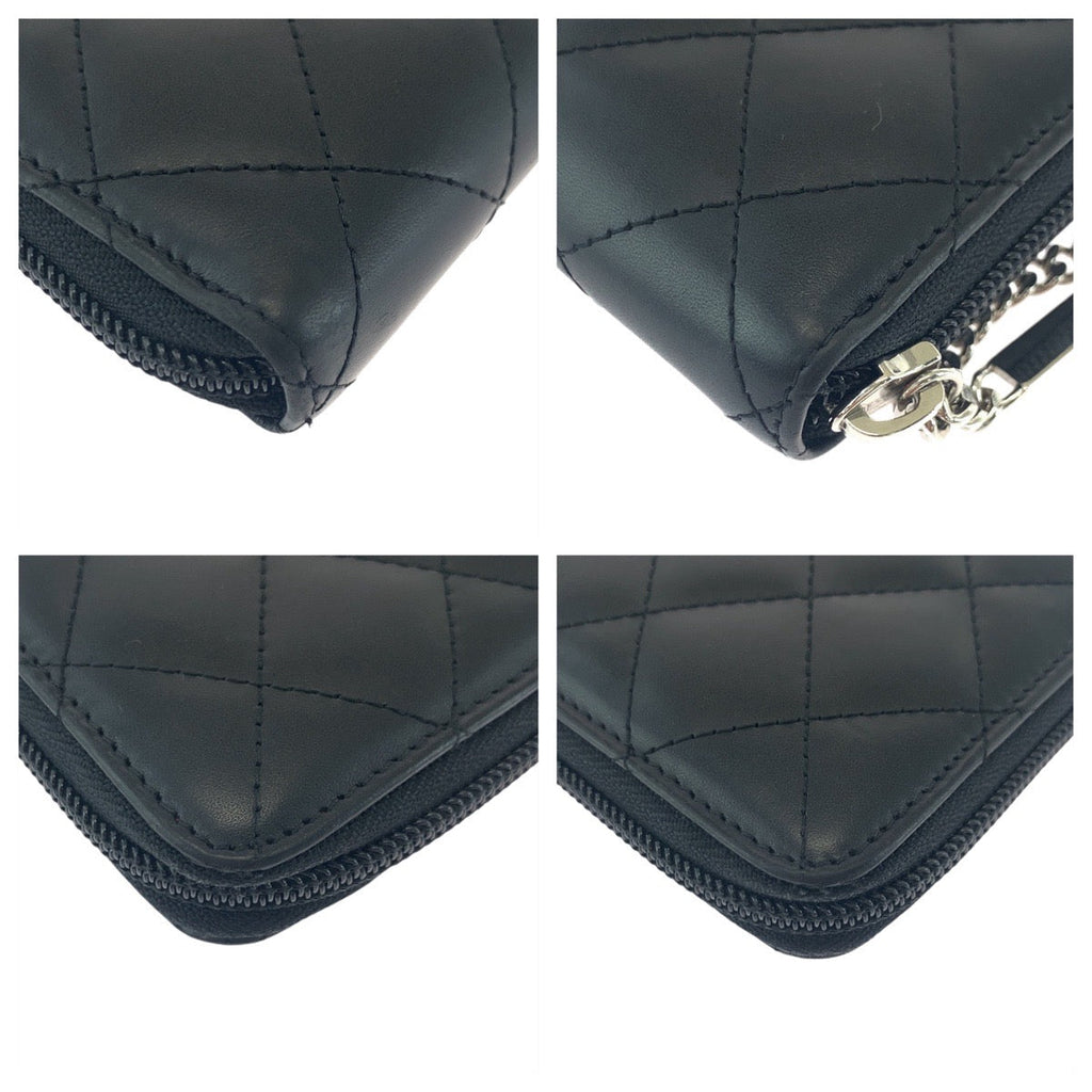 Chanel Cambon Line Leather Long Wallet