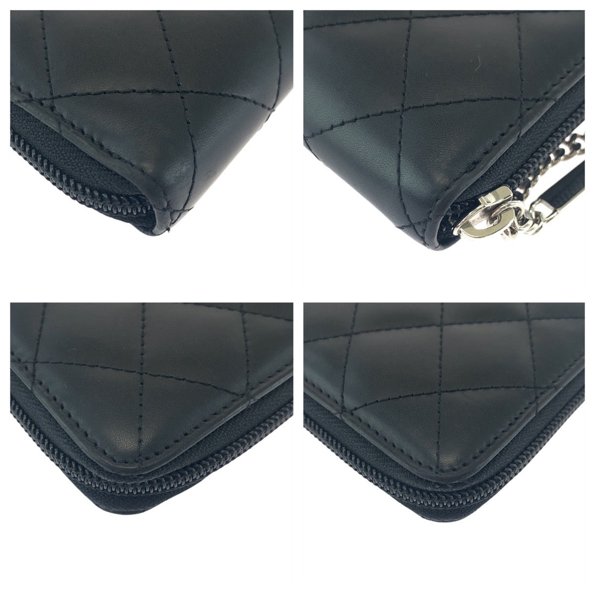 Chanel Cambon Line Leather Long Wallet