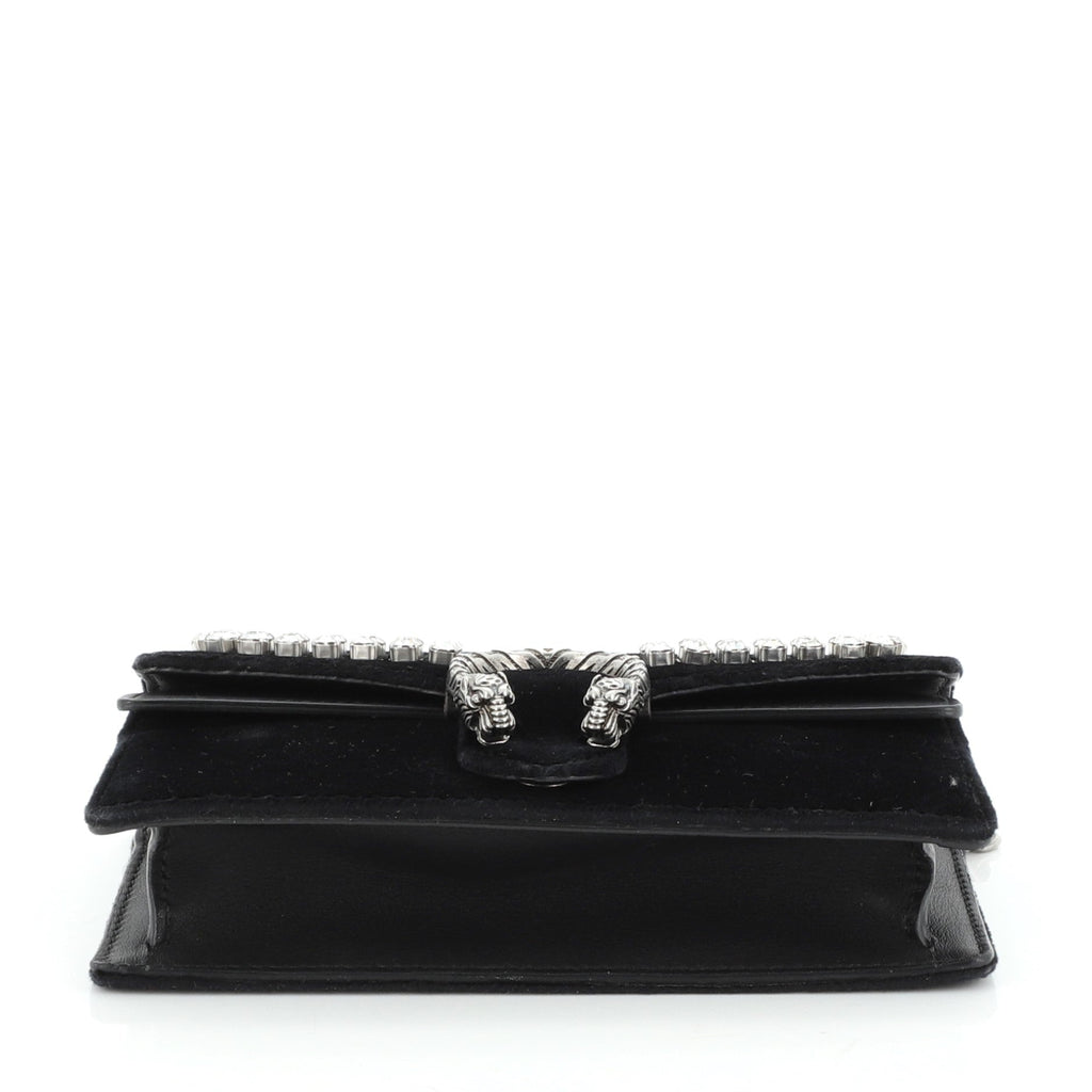 Dionysus Bag Crystal Embellished Velvet Super Mini