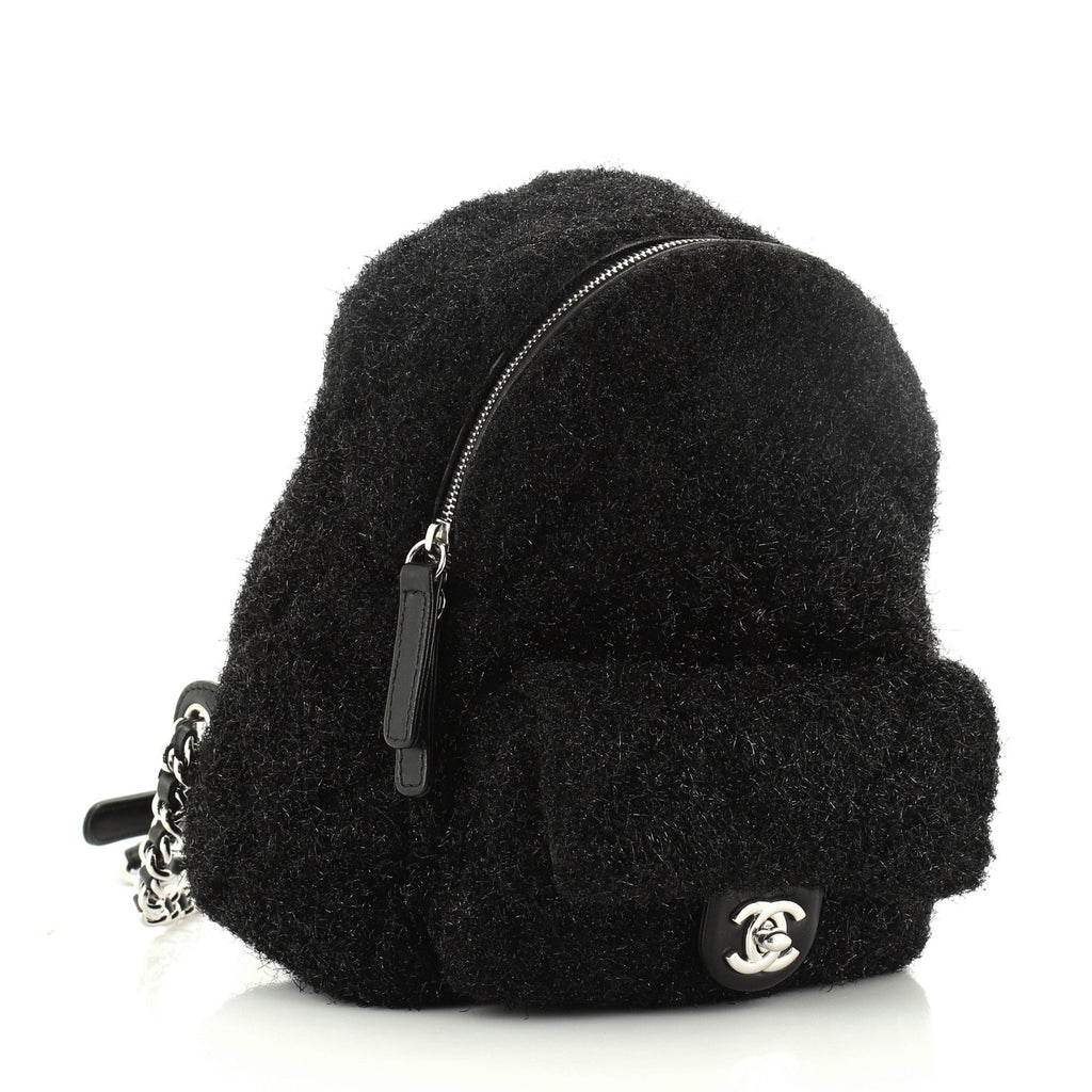 CC Pocket Backpack Quilted Knit Pluto Glitter Mini
