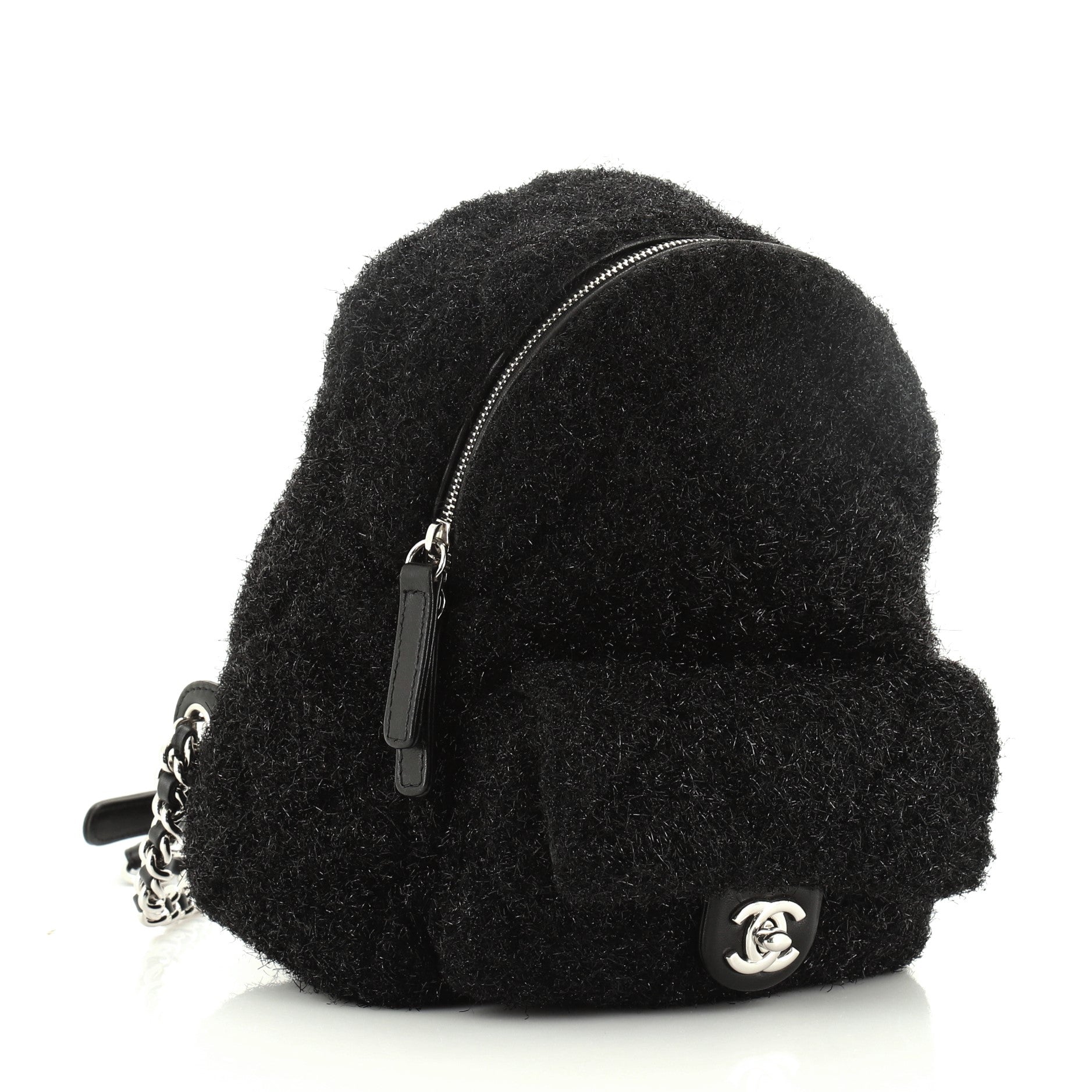 CC Pocket Backpack Quilted Knit Pluto Glitter Mini