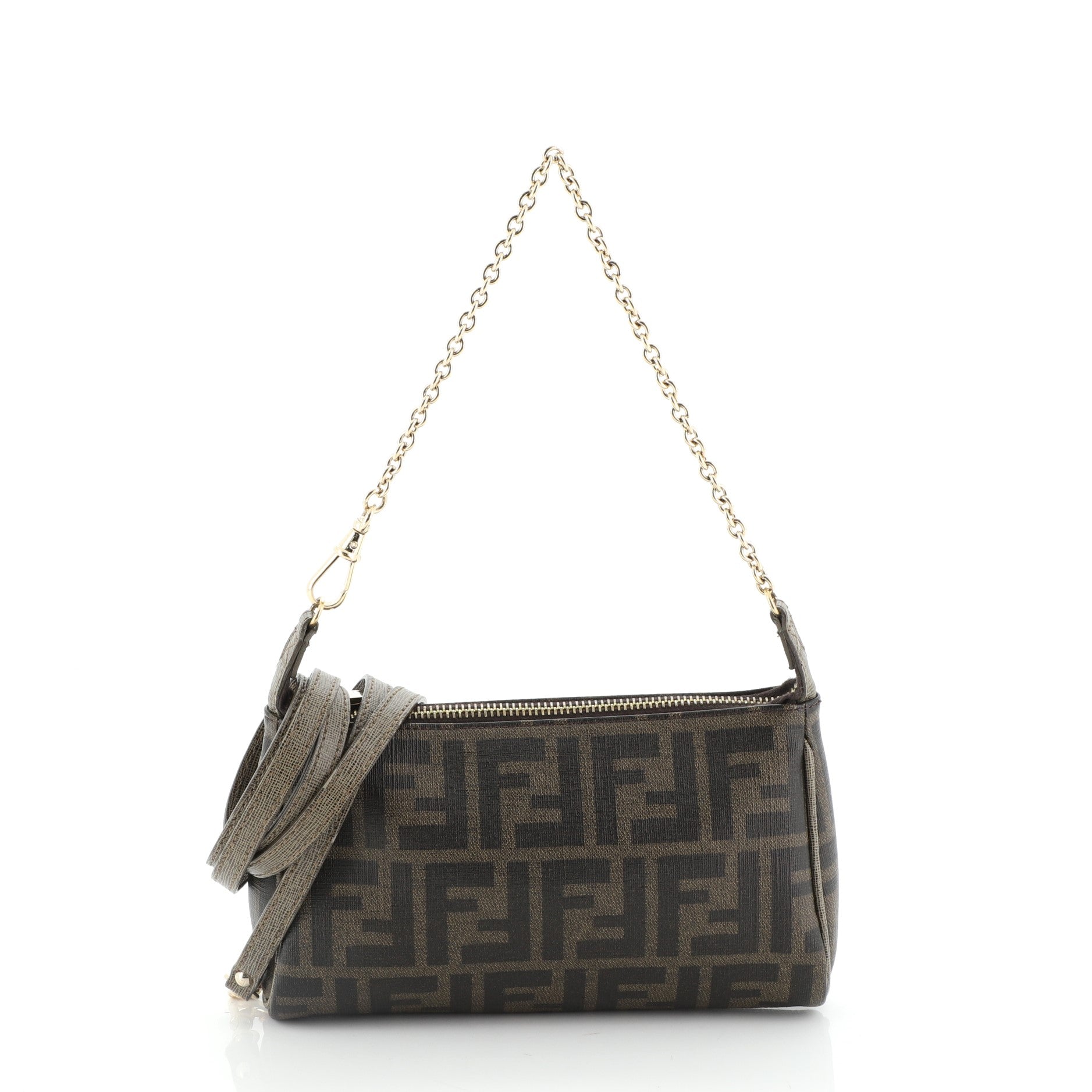 Crossbody Pouch Zucca Coated Canvas Mini