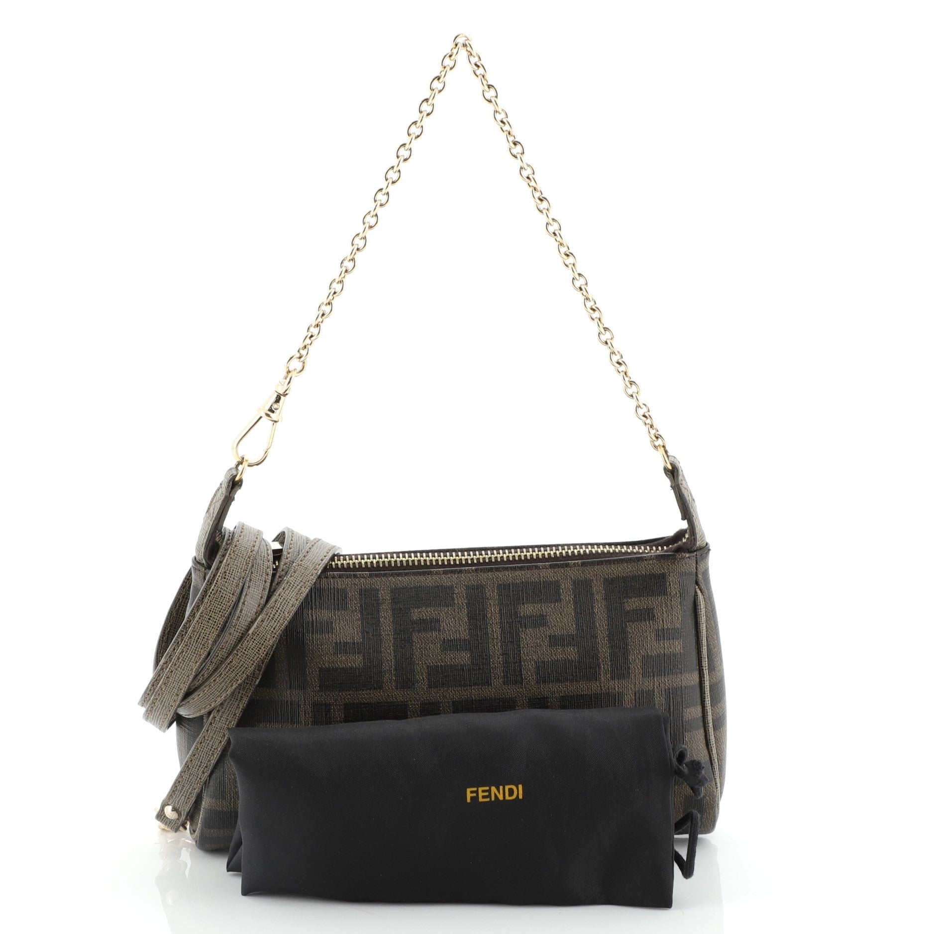 Crossbody Pouch Zucca Coated Canvas Mini