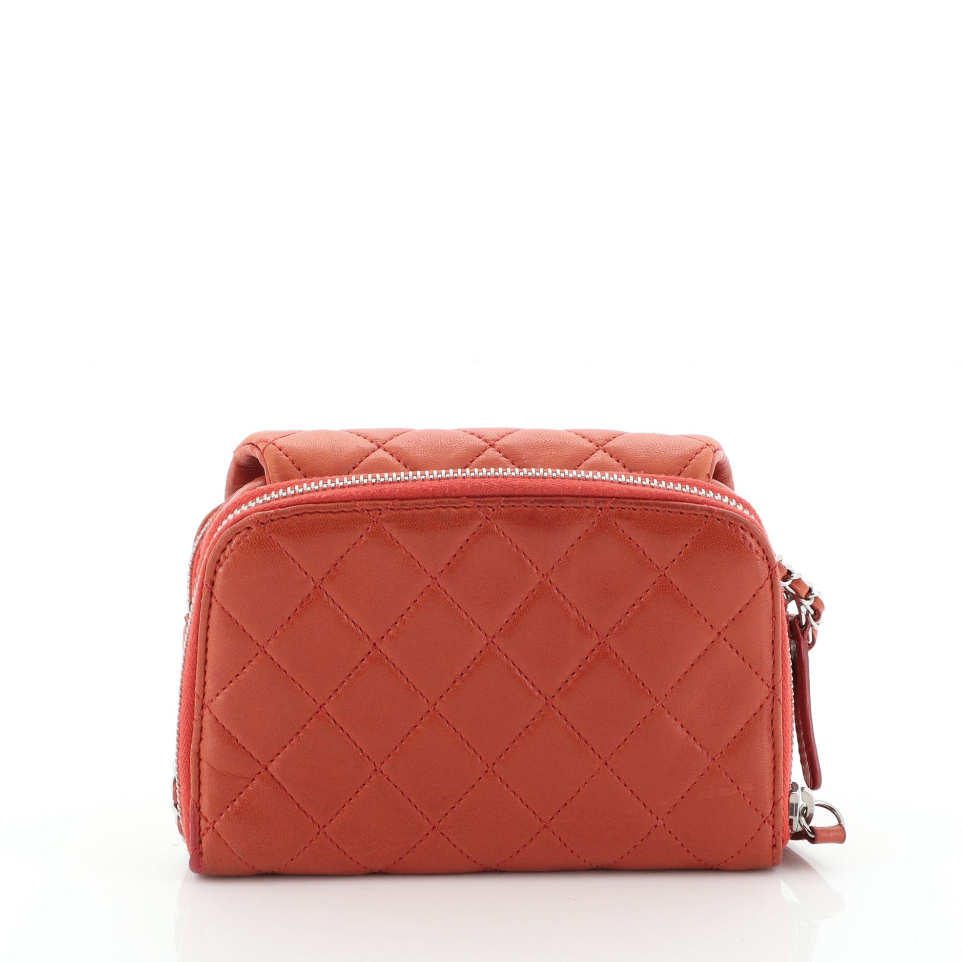 Wallet on Chain Flap Bag Quilted Calfskin Mini