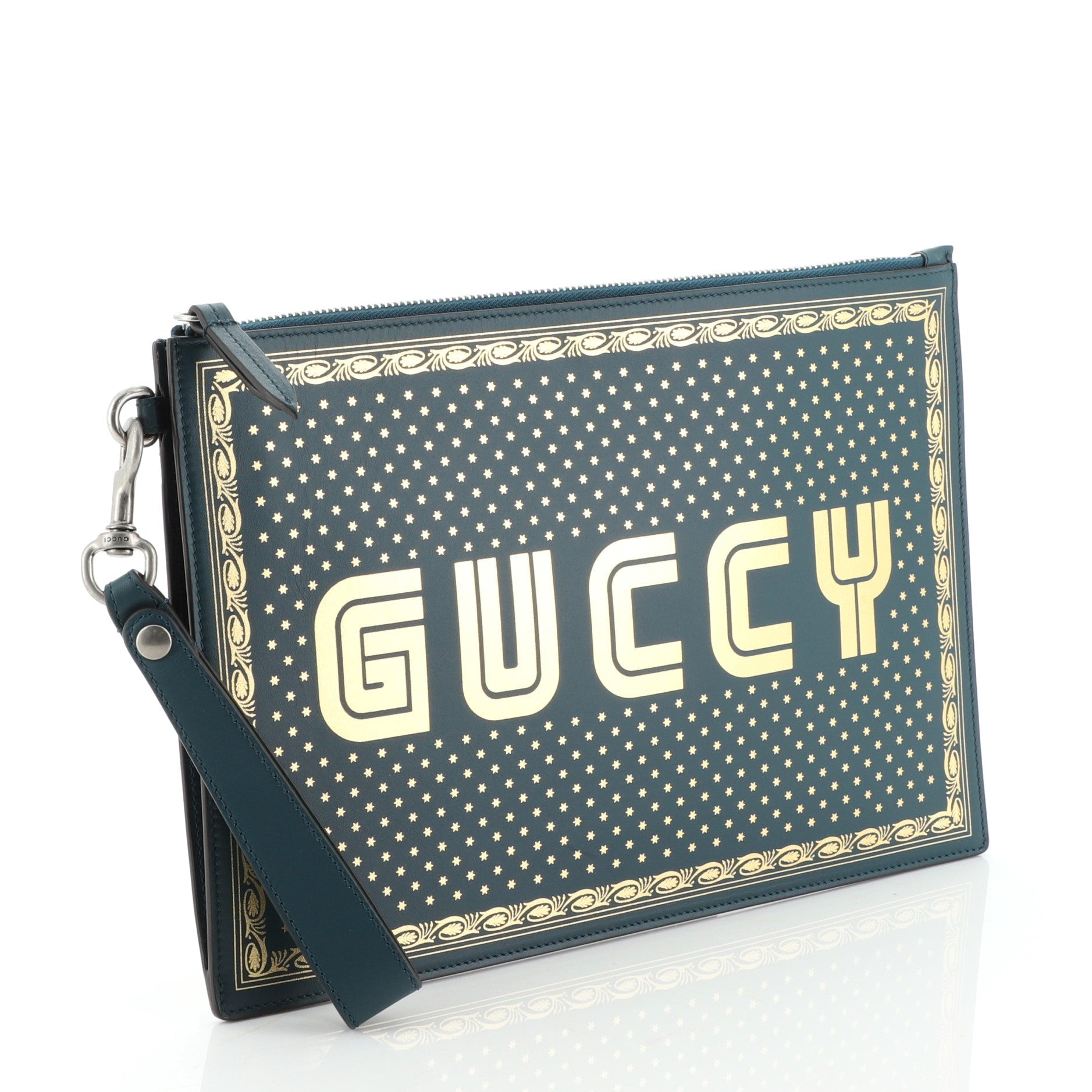 Wristlet Clutch Limited Edition Printed Leather