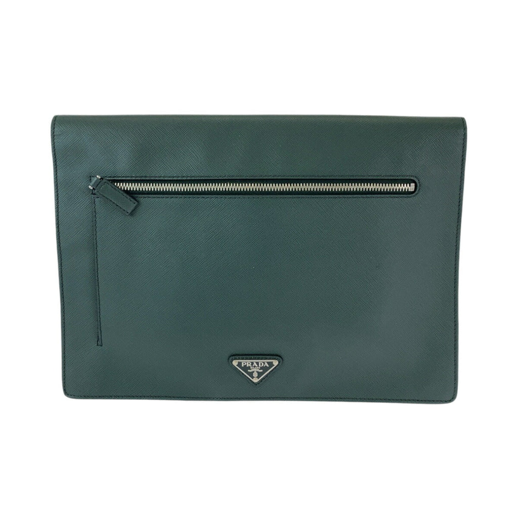 Prada Saffiano Leather Clutch Bag
