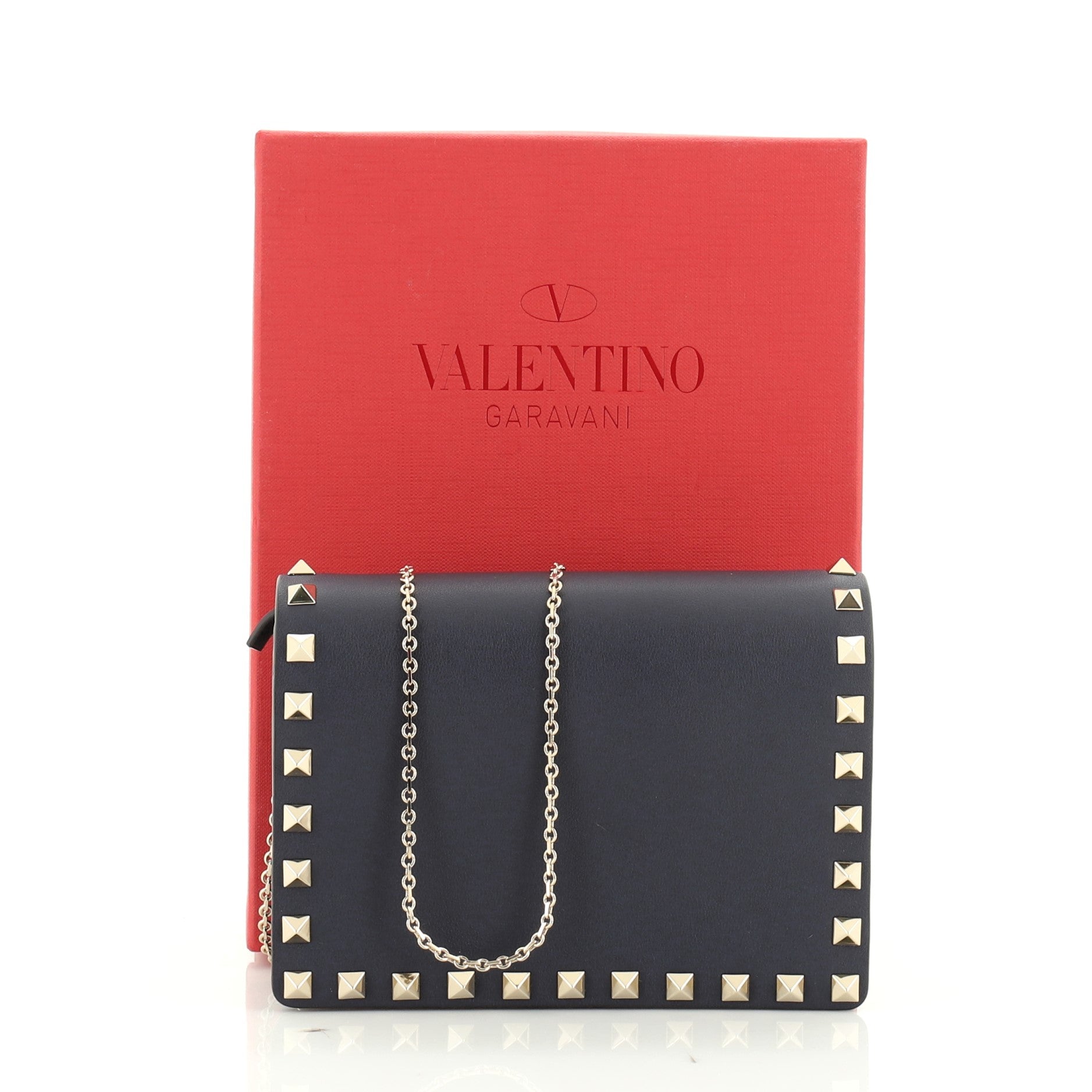 Rockstud Pouch Crossbody Bag Leather Mini